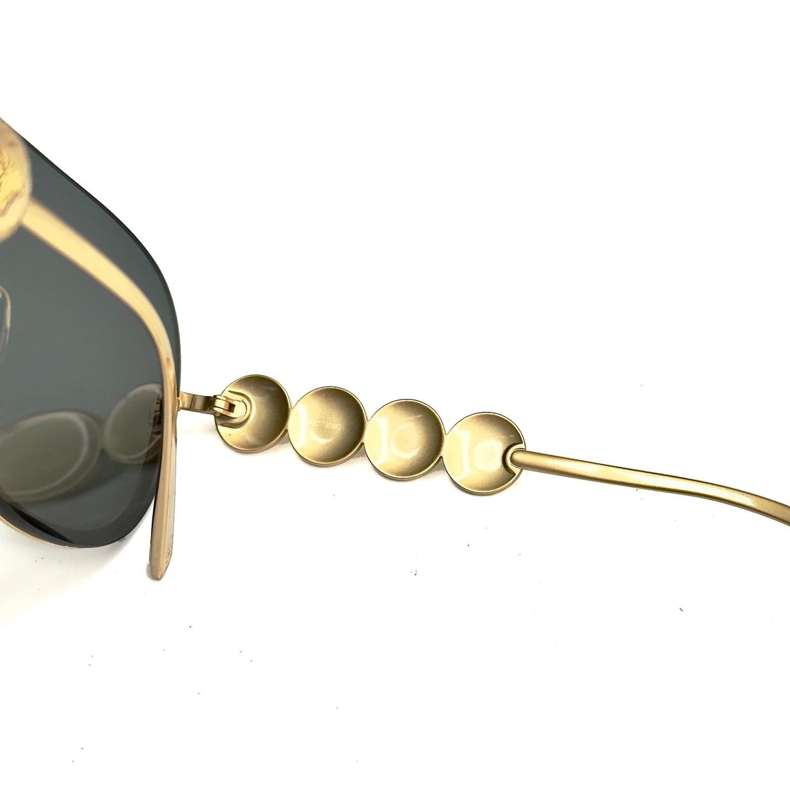 Versace VERSACE VE2215 2215 Coin Medusa Stud Gold Black Pilot Mask Size ONE SIZE - 4 Thumbnail