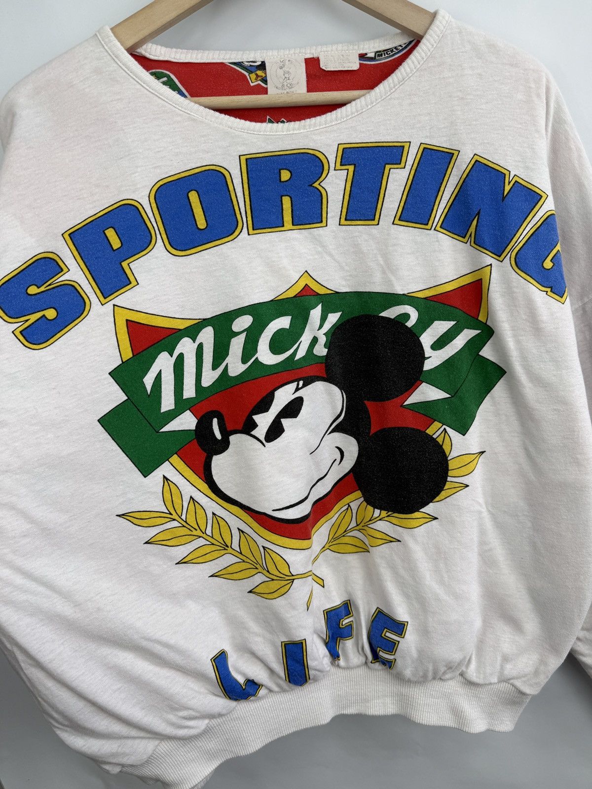 Disney 🇬🇧 Vtg 90s Disney Princess Diana Mickey Mouse Sporting Life Size US L / EU 52-54 / 3 - 6 Thumbnail