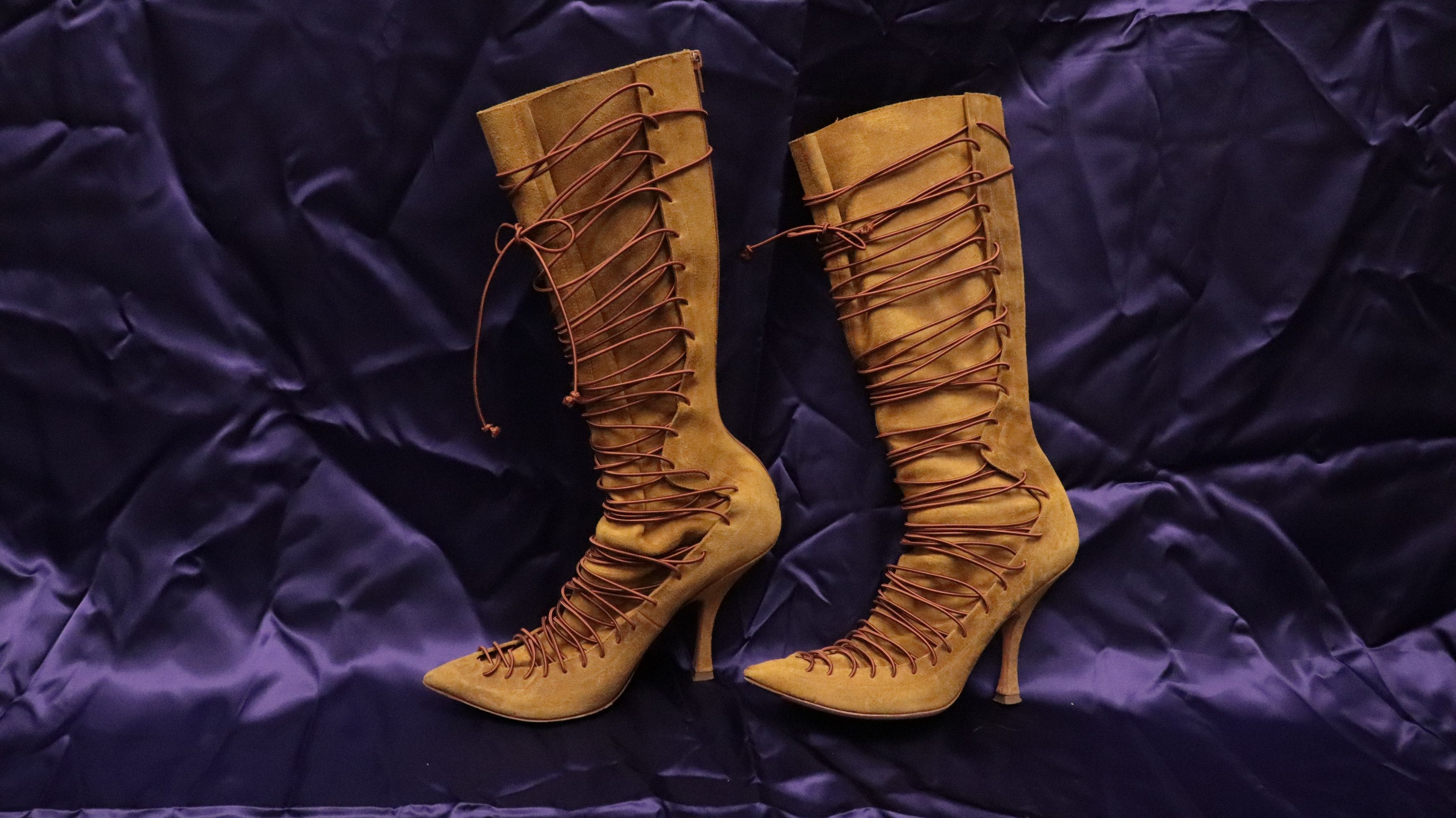 Y. Project Black Thigh High Boots | Lyst