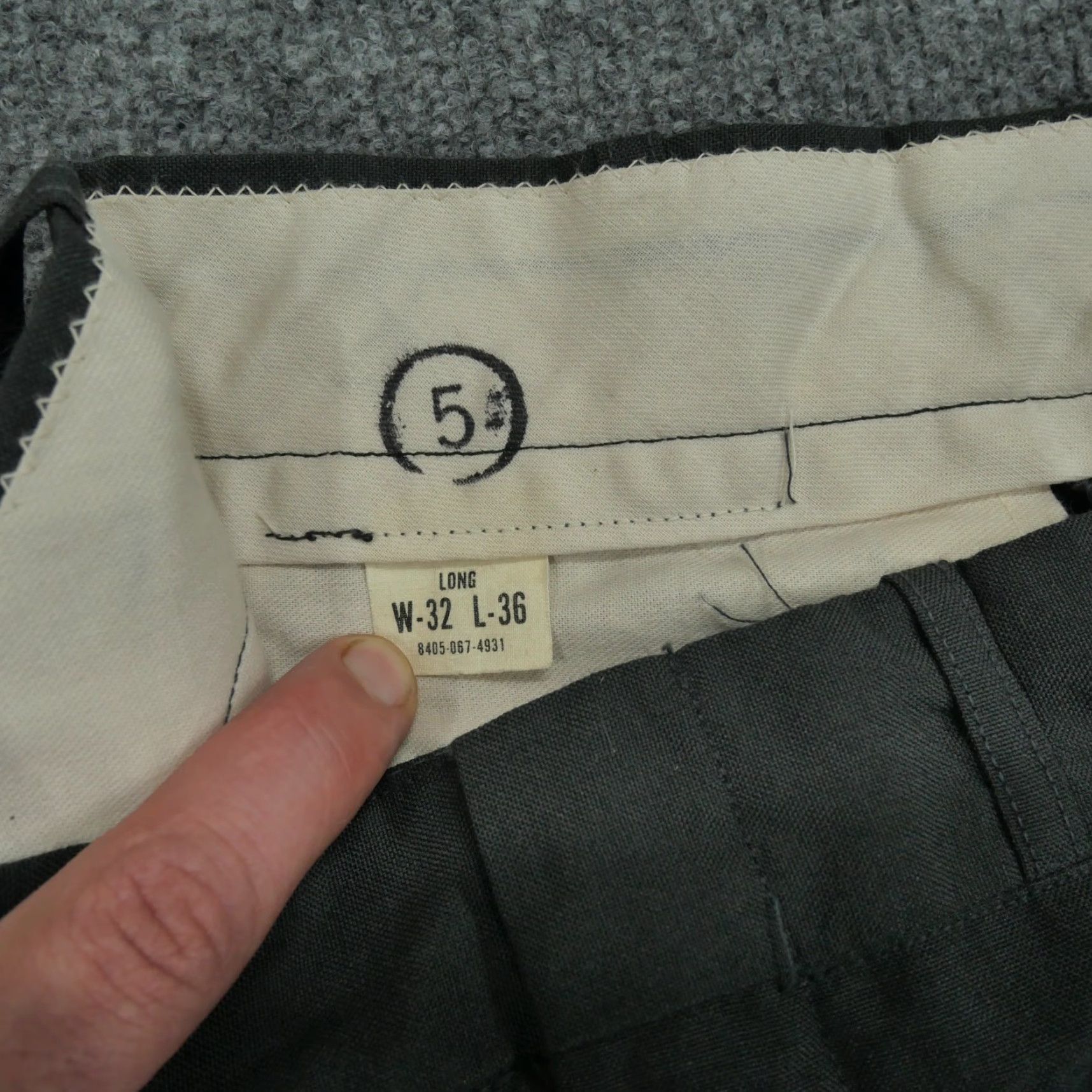 Vintage VINTAGE Ag 344 Pants Mens 31 32x33 Green Wool Blend Slacks 70s Size US 31 - 4 Thumbnail