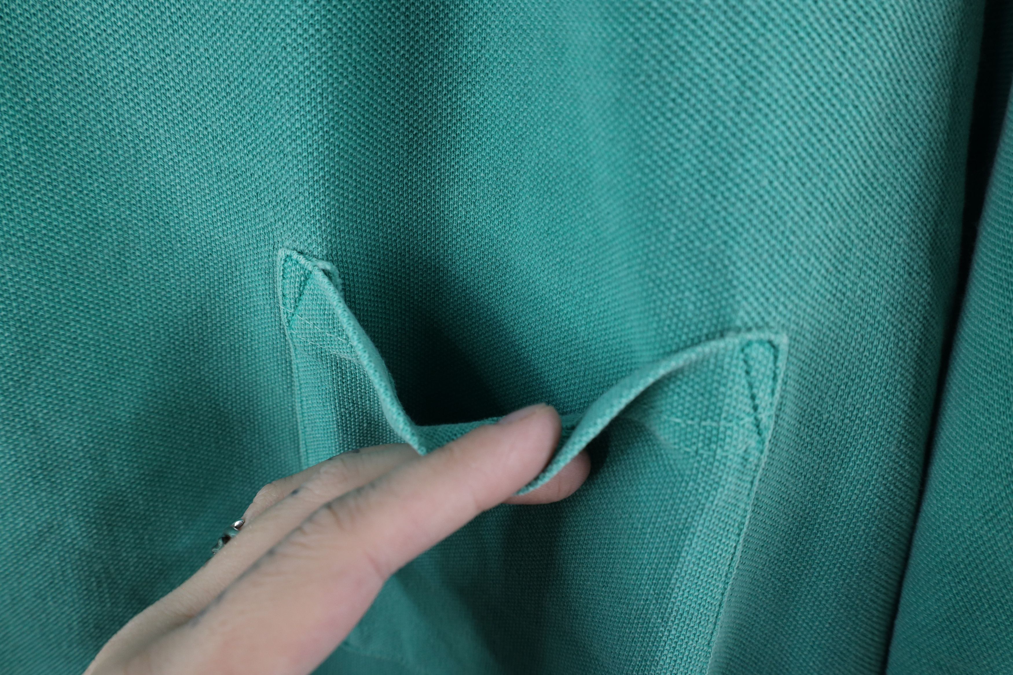 Eddie Bauer × Vintage Vintage 90s Eddie Bauer Blank Baggy Fit Pocket T-Shirt Teal Size US M / EU 48-50 / 2 - 4 Thumbnail