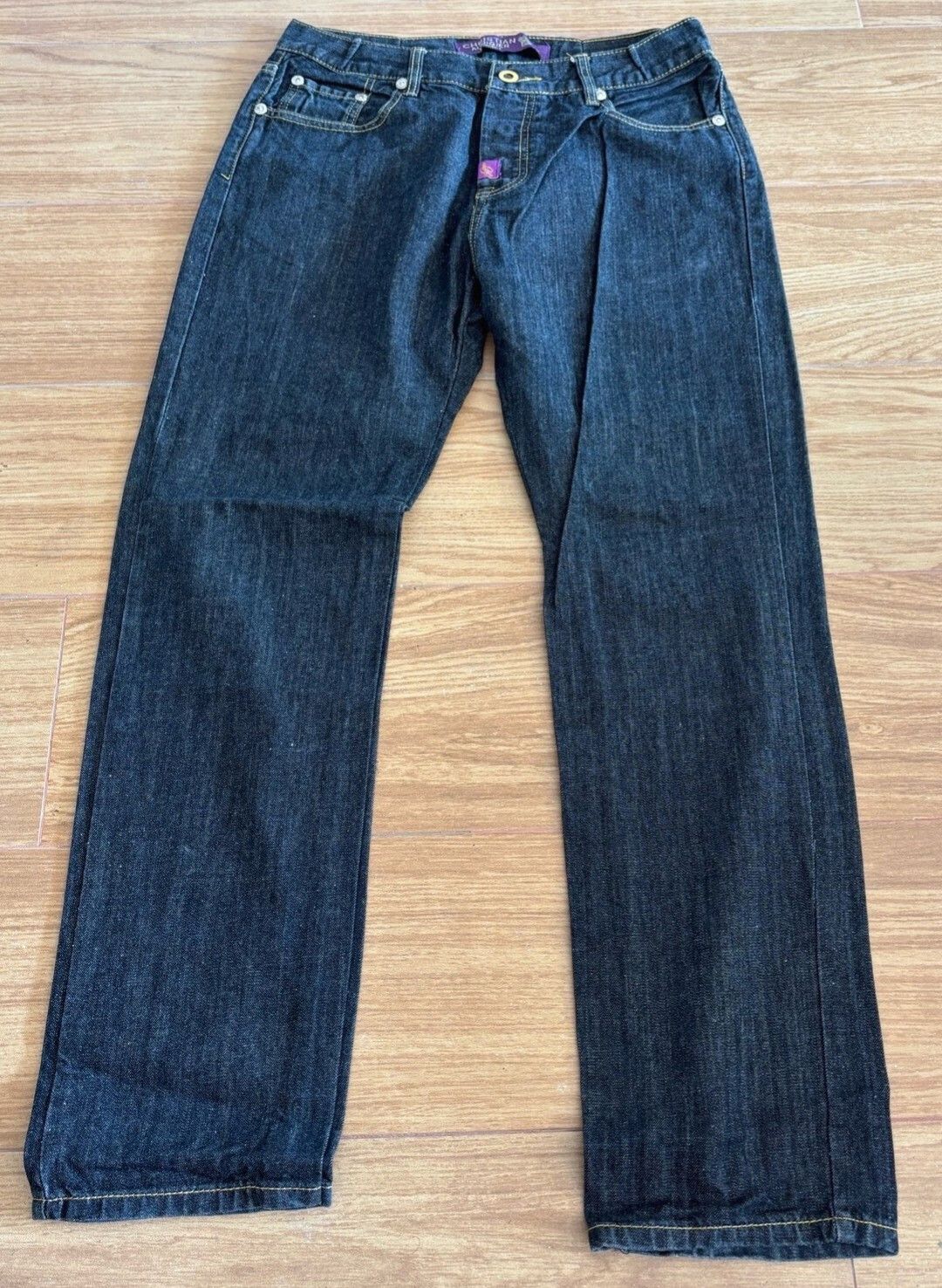 Ed Hardy Christian audigier ed hardy grunge skull flower jeans Size US 30 / EU 46 - 4 Thumbnail