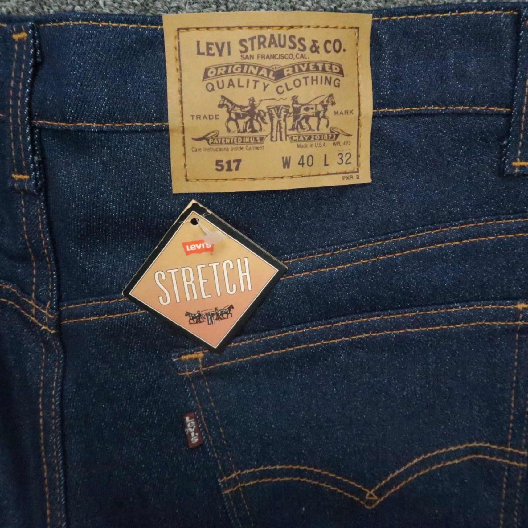 Levi's VINTAGE Levi's Jeans Mens 38x33 Blue 517 Heavyweight Denim USA NWT Jeans Size US 38 / EU 54 - 6 Thumbnail