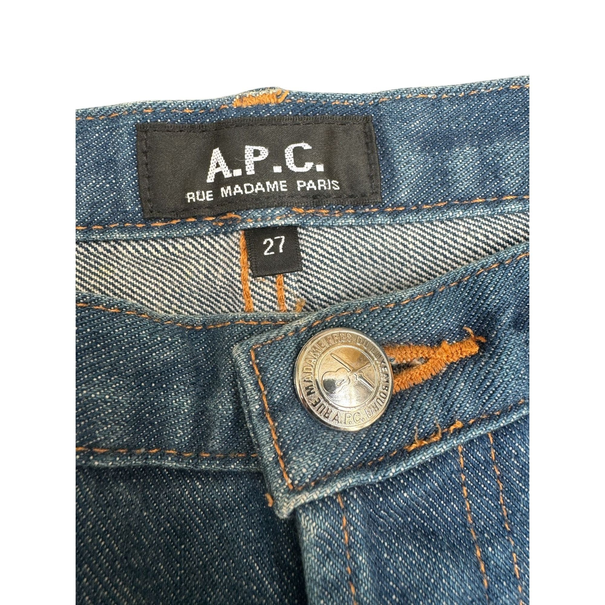 A.P.C. Blue Denim Jeans Size 27" / US 4 / IT 40 - 4 Thumbnail