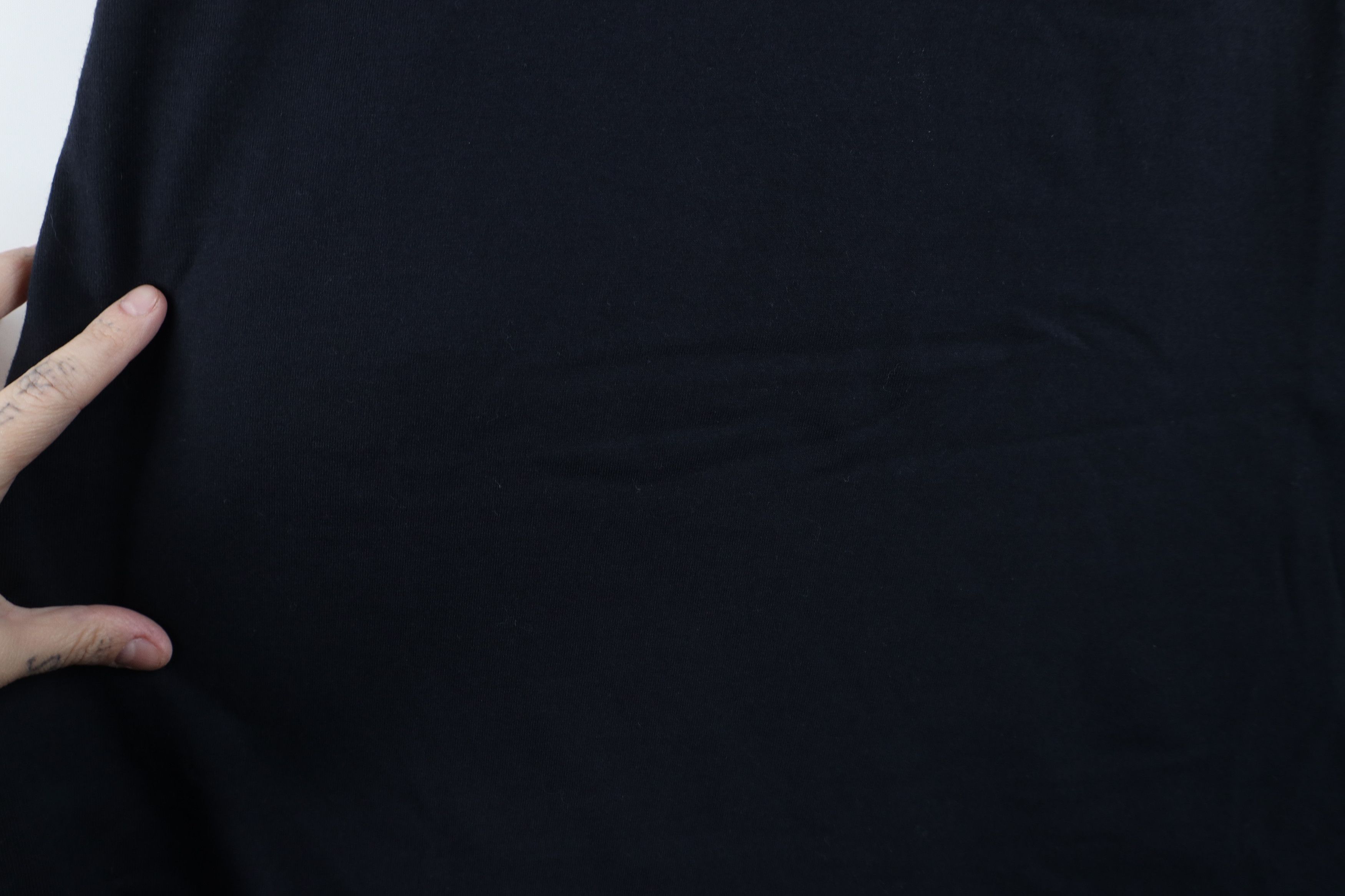 Lands' End × Vintage Vintage 90s Lands End Cotton Short Sleeve T-Shirt Navy Blue Size 3XL / US 20-22 - 4 Thumbnail