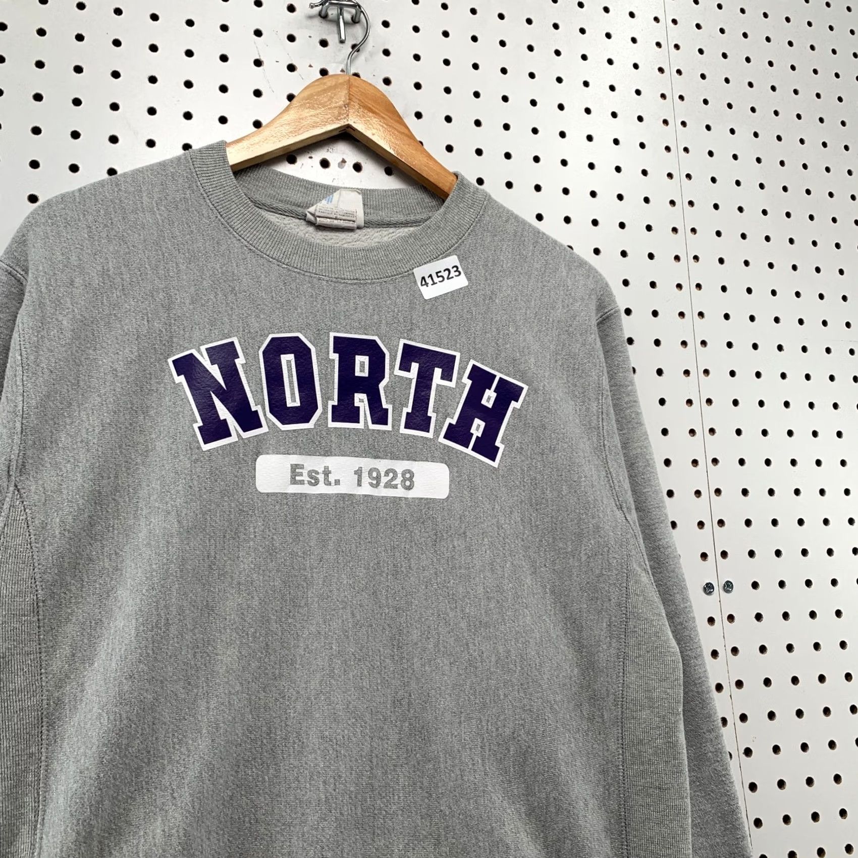 Champion Champion Reverse Weave Sweatshirt Mens S North Gray Purple Crew Neck Long Sleeve Pullover 21x26 Comfort Winter Fall Size US S / EU 44-46 / 1 - 7 Thumbnail