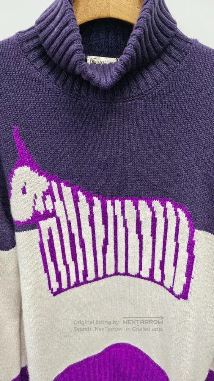 Colombo Cashmere Turtleneck Sweater in Purple. Size M / US 6-8 / IT 42-44 - 4 Thumbnail