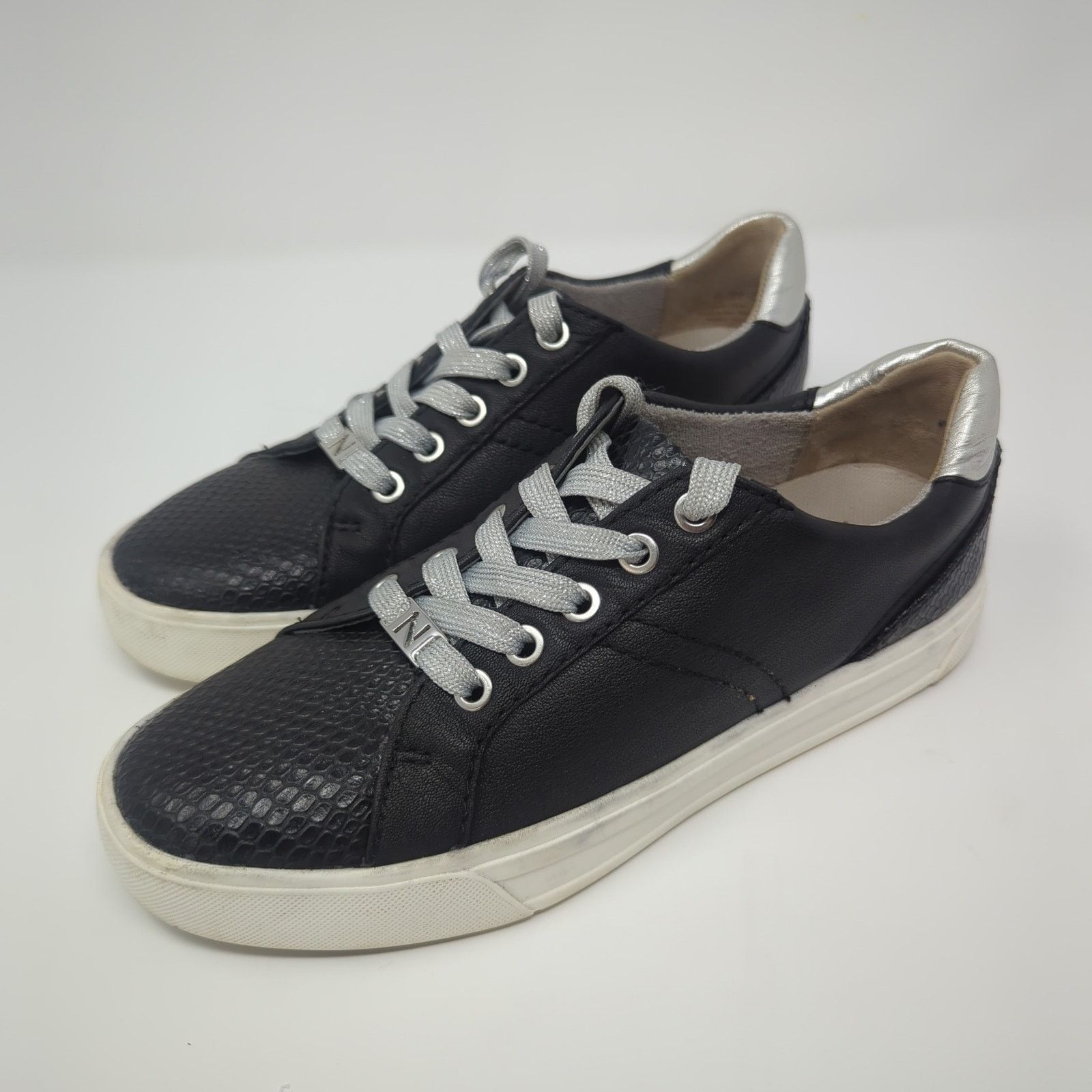 Naturalizer NATURALIZER Astara Sneakers Shoes In Black Leather Size 7.5 Size US 7.5 / IT 37.5 - 1 Thumbnail