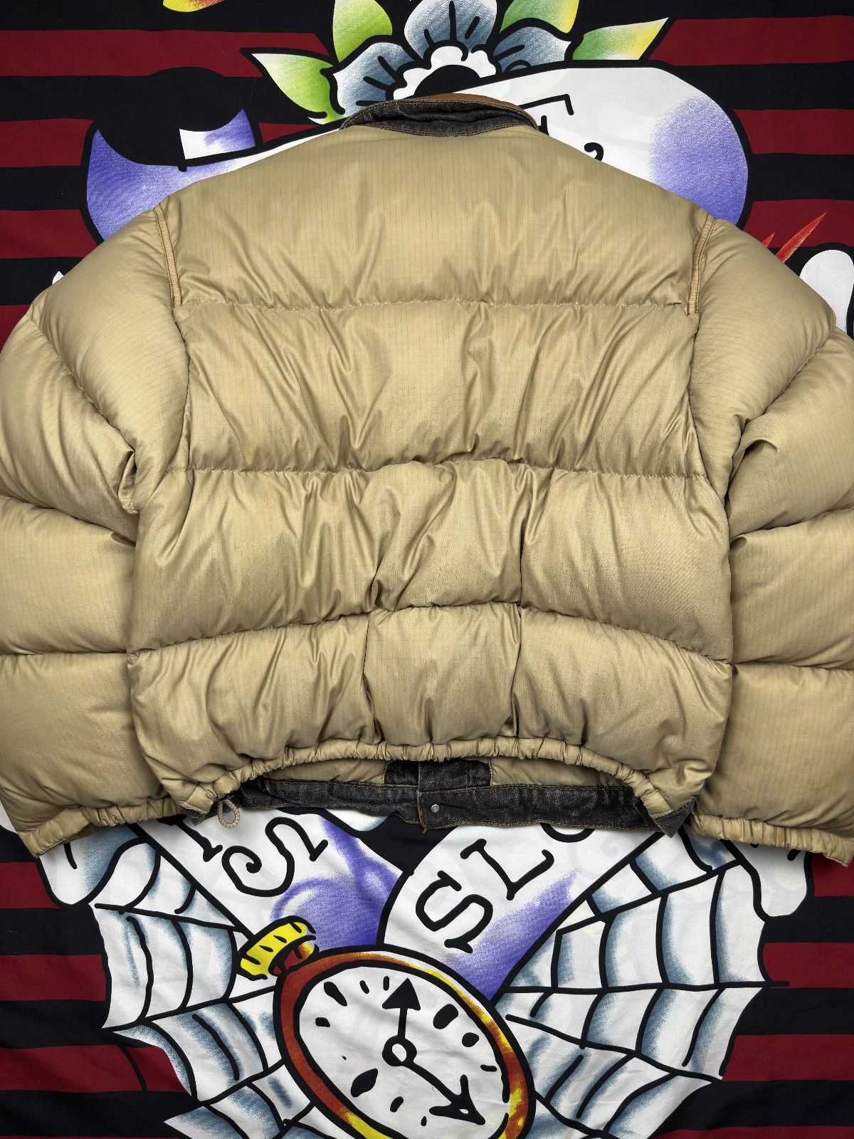 Chevignon Chevignon Vintage Outdoor Goose Down Jacket Rare jeans front Size US L / EU 52-54 / 3 - 5 Thumbnail