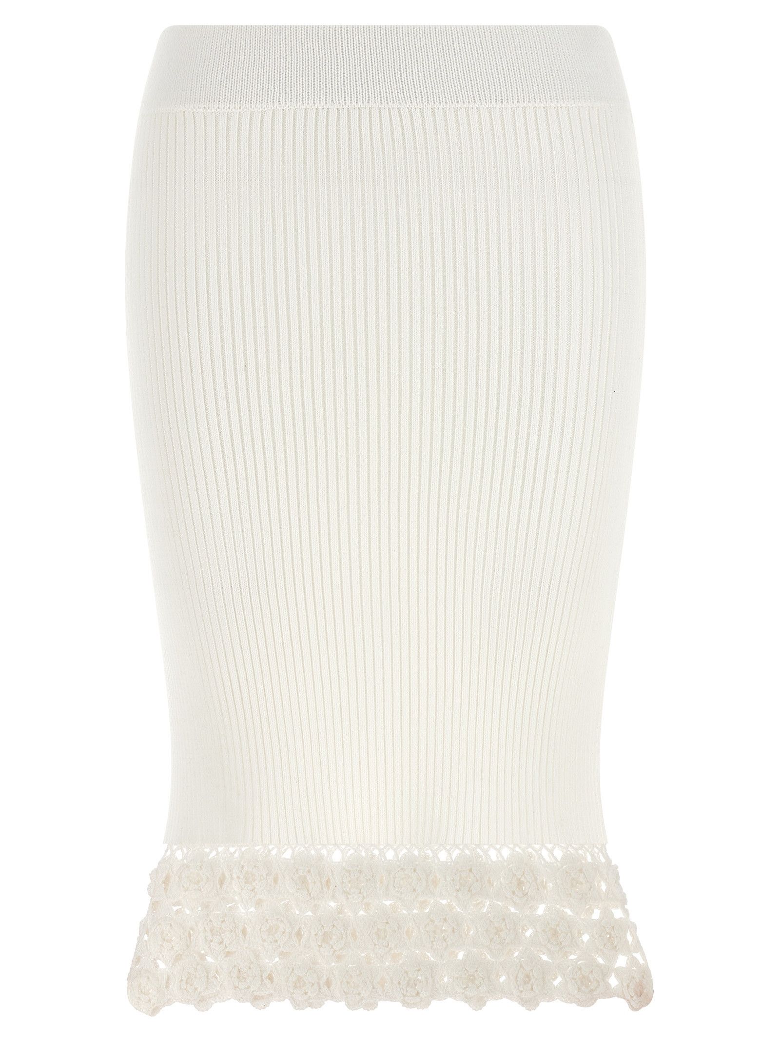 Ganni 'Cotton Crochet' Skirt Size 30" / US 8 / IT 44 - 1 Thumbnail