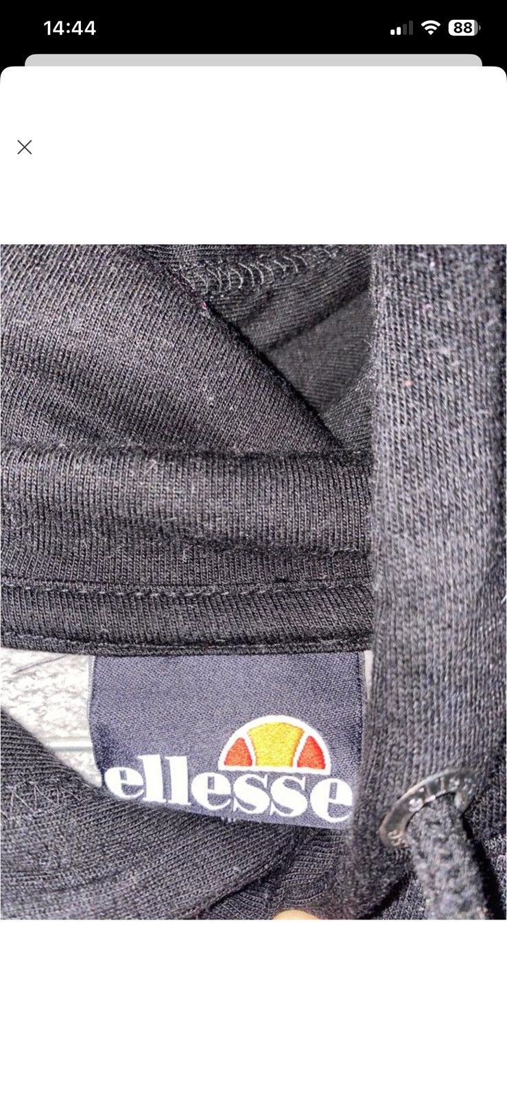 Ellesse ⸻ Ellesse Embroidered Logo Hoodie (Black) Size ONE SIZE - 4 Thumbnail