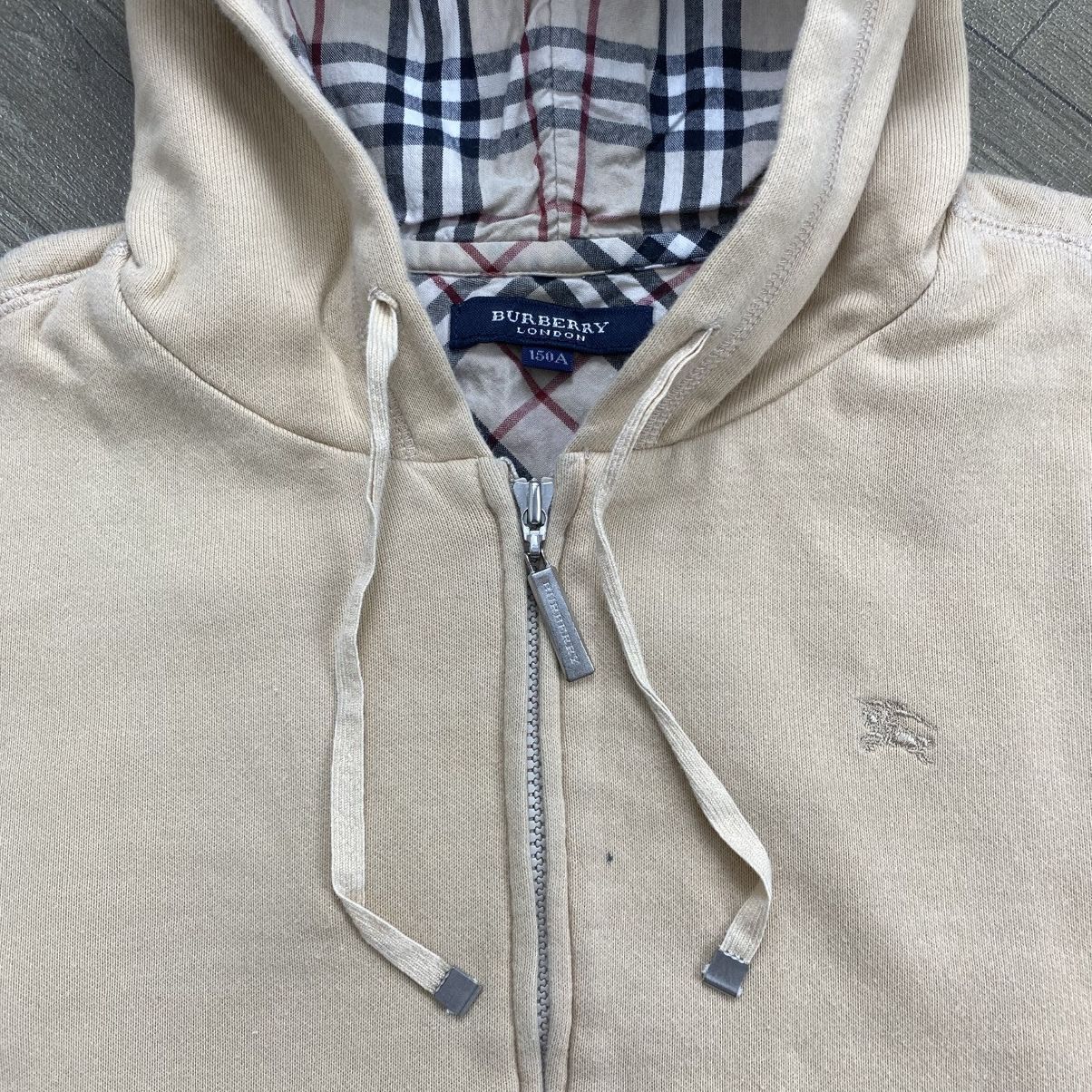 Burberry Vintage Burberry London Nova Check Logo Zip Hoodie Luxury Size US XS / EU 42 / 0 - 4 Thumbnail