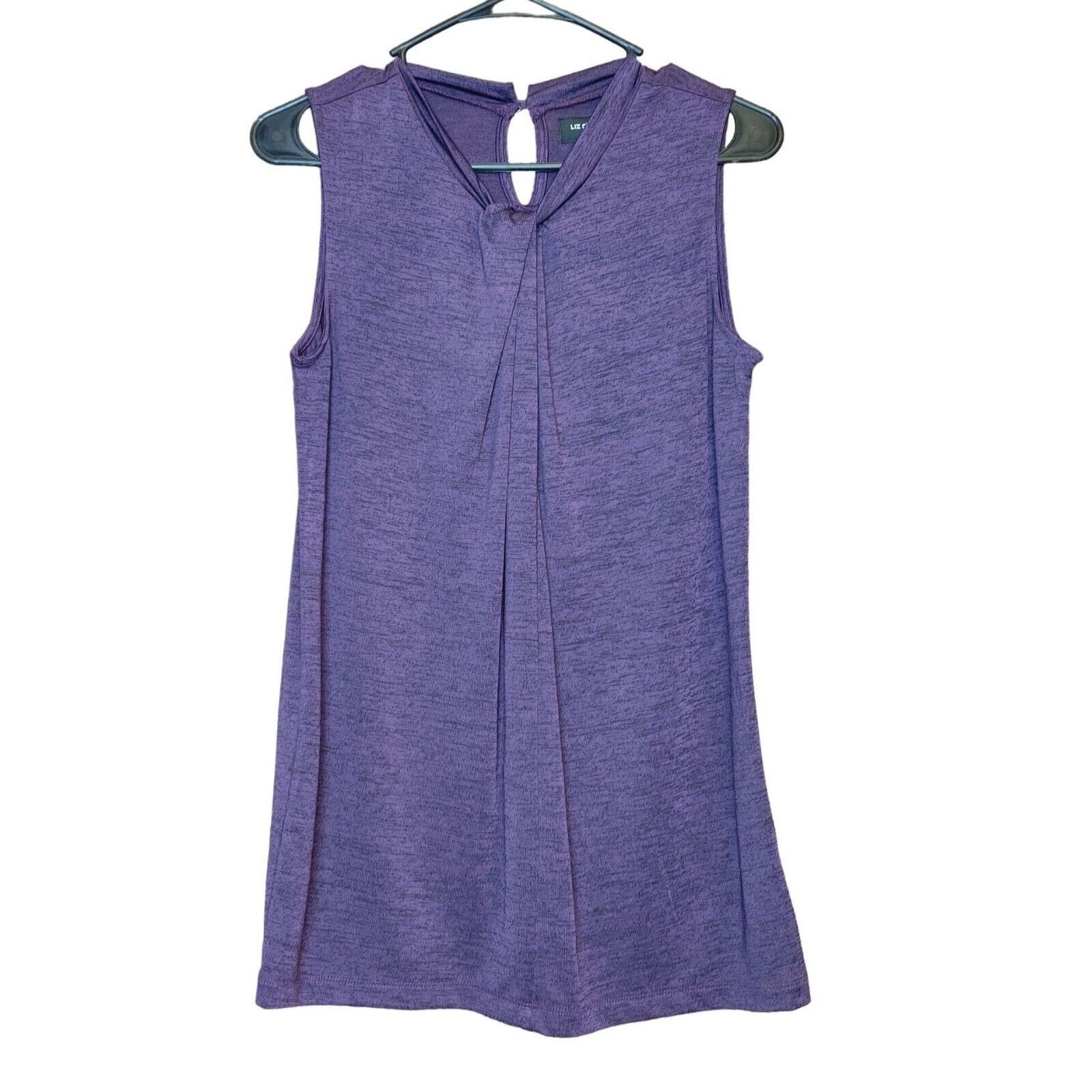 Other Liz Claiborne Career Purple Sleeveless Top Size ST Size S / US 4 / IT 40 - 1 Thumbnail
