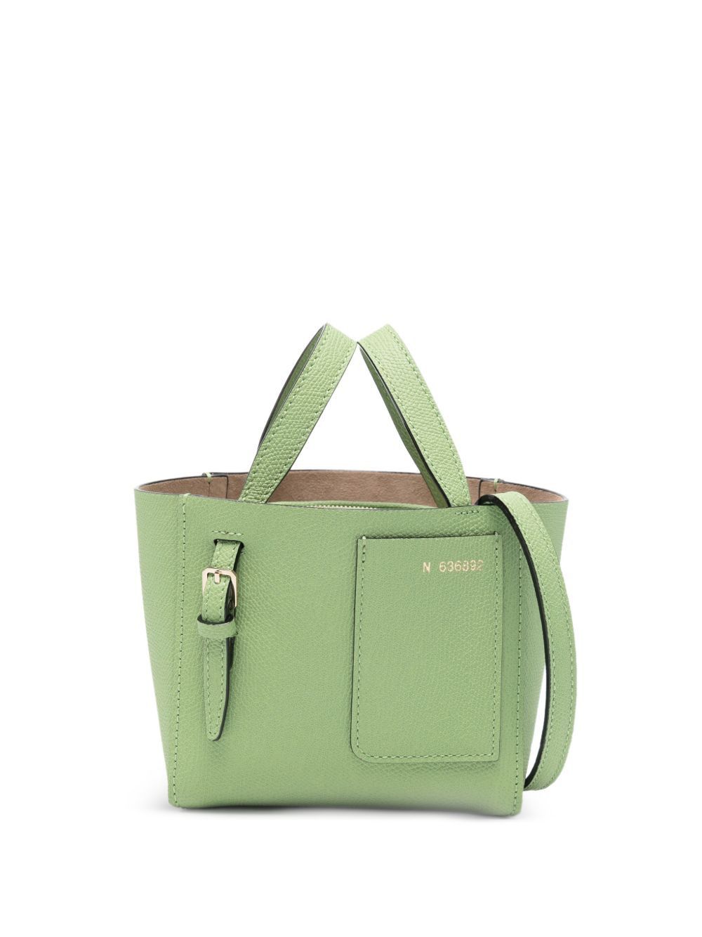 MICRO LEATHER BUCKET BAG