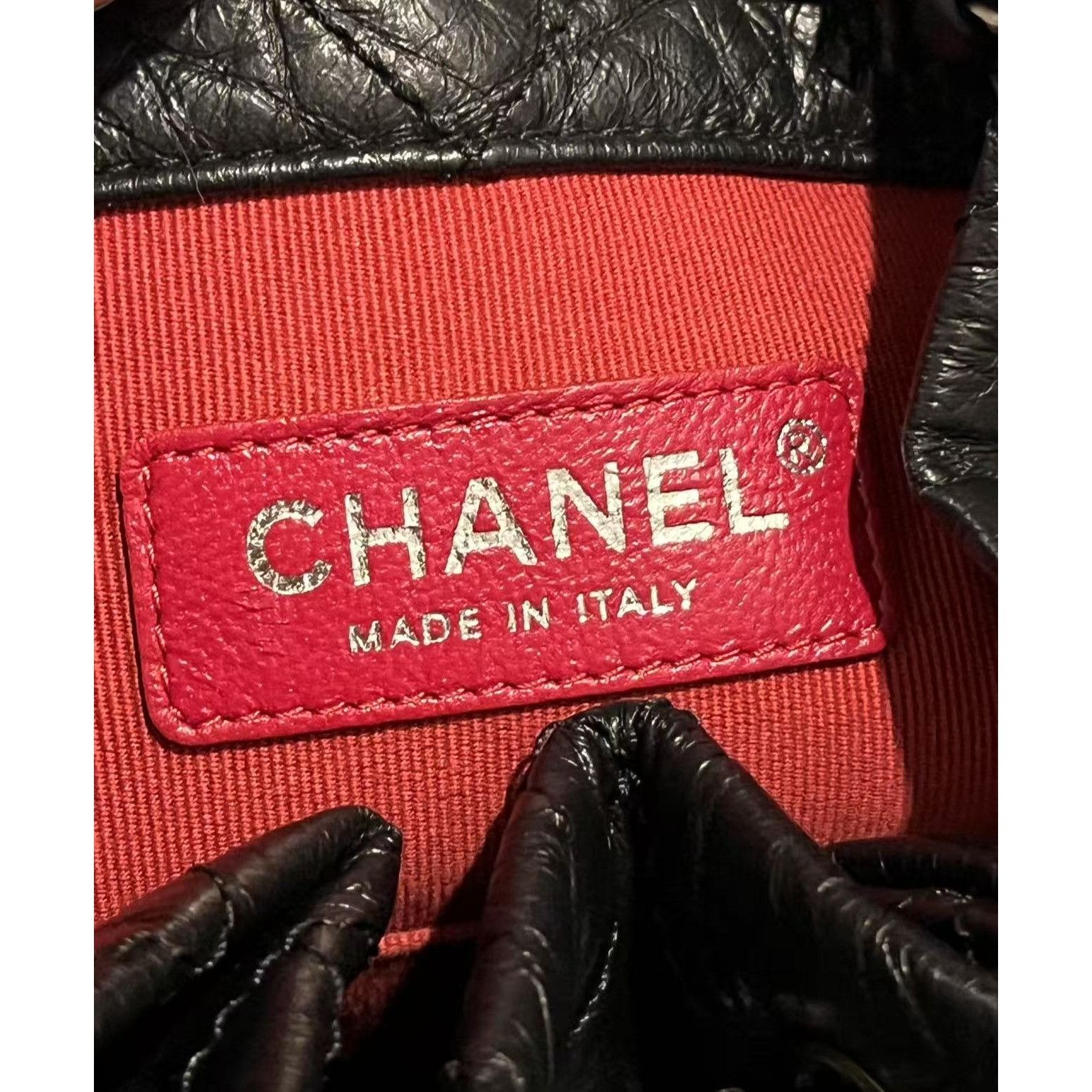 Chanel Chanel Black Quilted Leather Backpack With Chain Straps & CC Size ONE SIZE - 7 Thumbnail