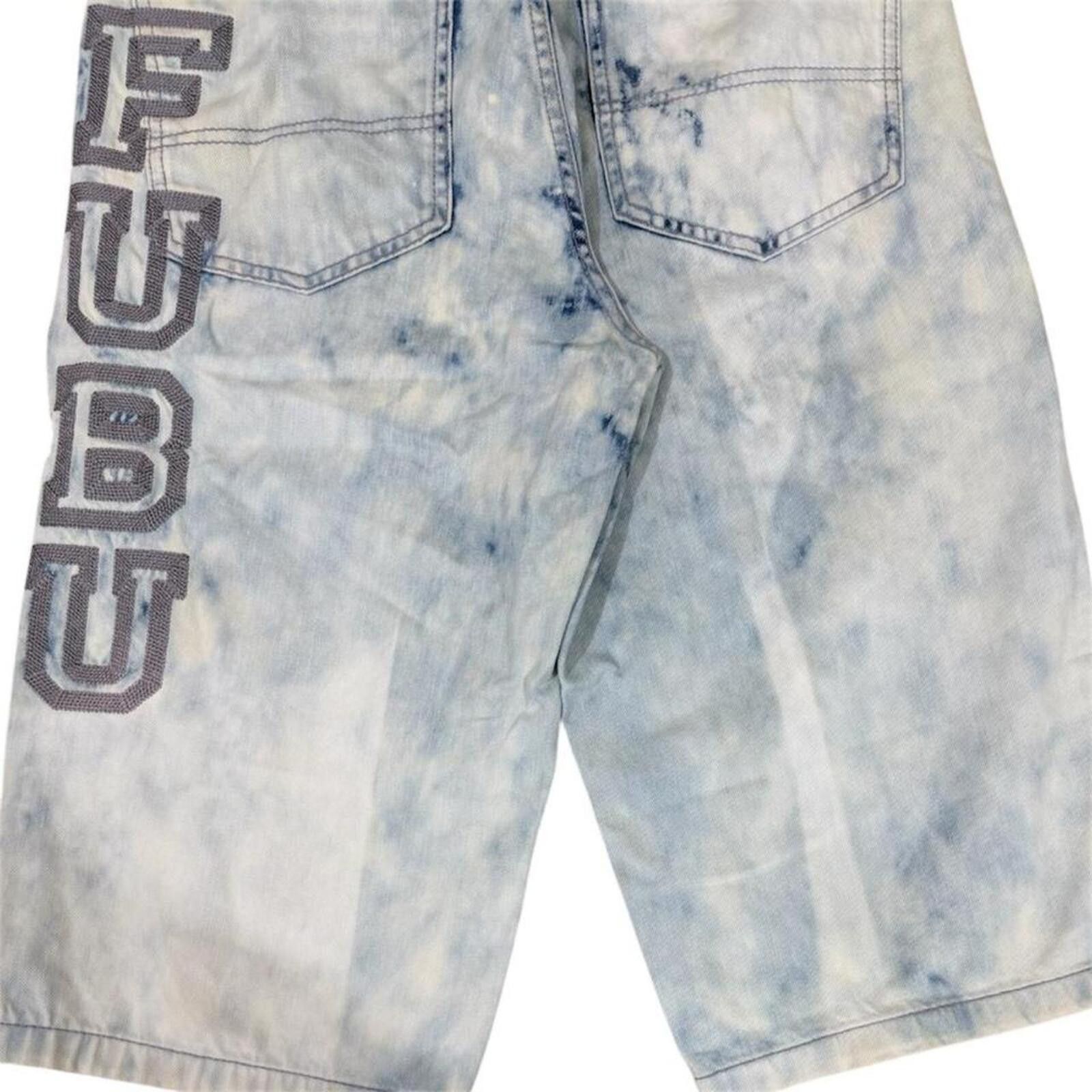 Fubu Fubu collection light wash jorts with embroidered font Size US 30 / EU 46 - 5 Thumbnail