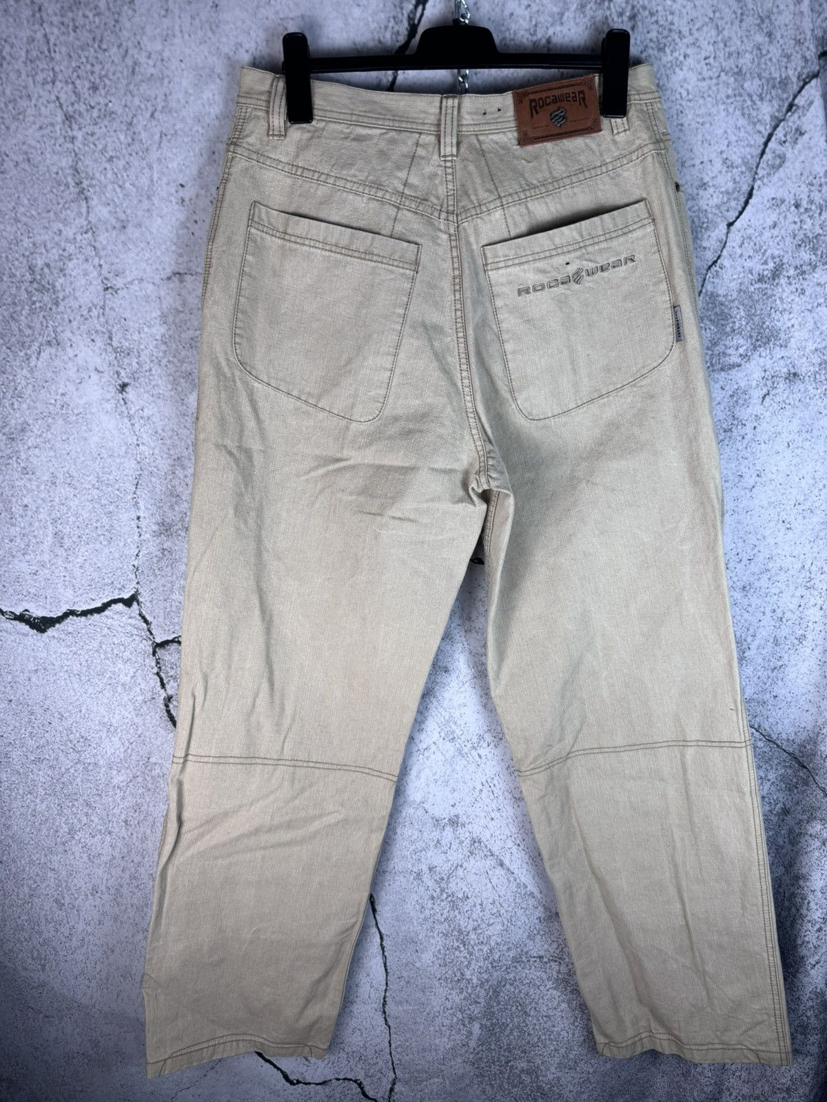 Sean John Crazy Vintage Y2K Rocawear embroidered baggy jeans Size US 36 / EU 52 - 1 Thumbnail