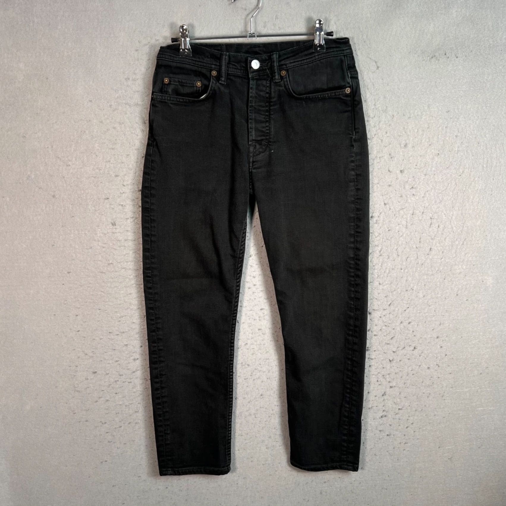 Acne Studios Acne Studios Jeans Mens Slim Denim 28 Black 5-Pocket Tapered 24in Inseam Regular Size 28 Size US 28 / EU 44 - 2 Thumbnail