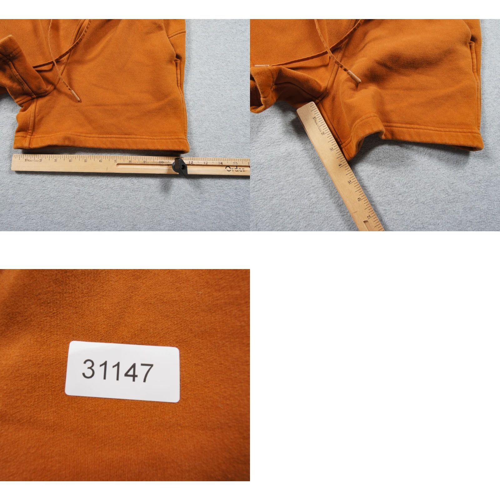 Lululemon Lululemon Shorts Womens 4 Orange Fleece 4" High Rise Loungeful Ladies Cotton Polyester Spandex Regular Size 27" / US 4 / IT 40 - 8 Thumbnail