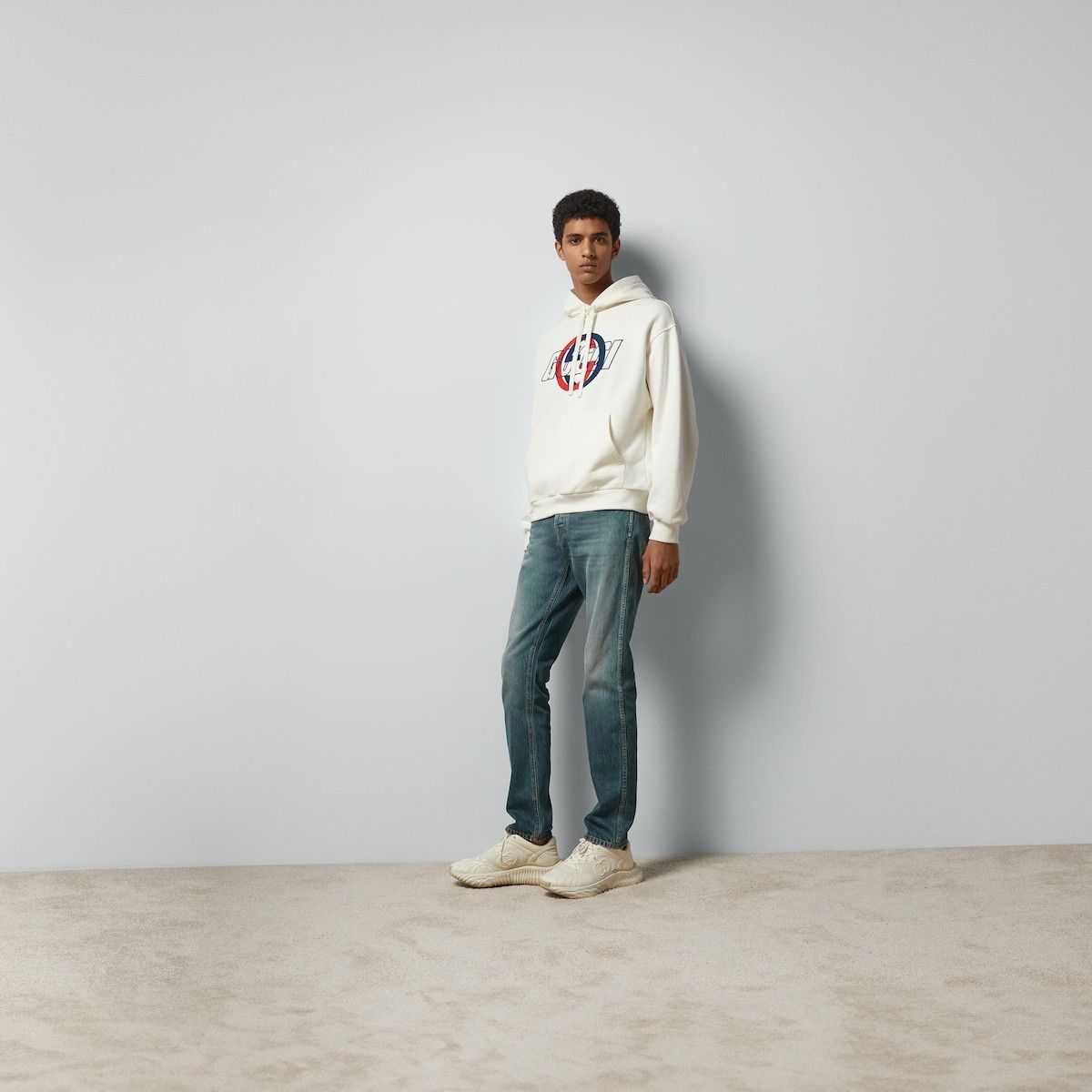 Gucci o1s1wg111025 Cotton Jersey Hooded Sweatshirt in Off White Size US XS / EU 42 / 0 - 2 Thumbnail
