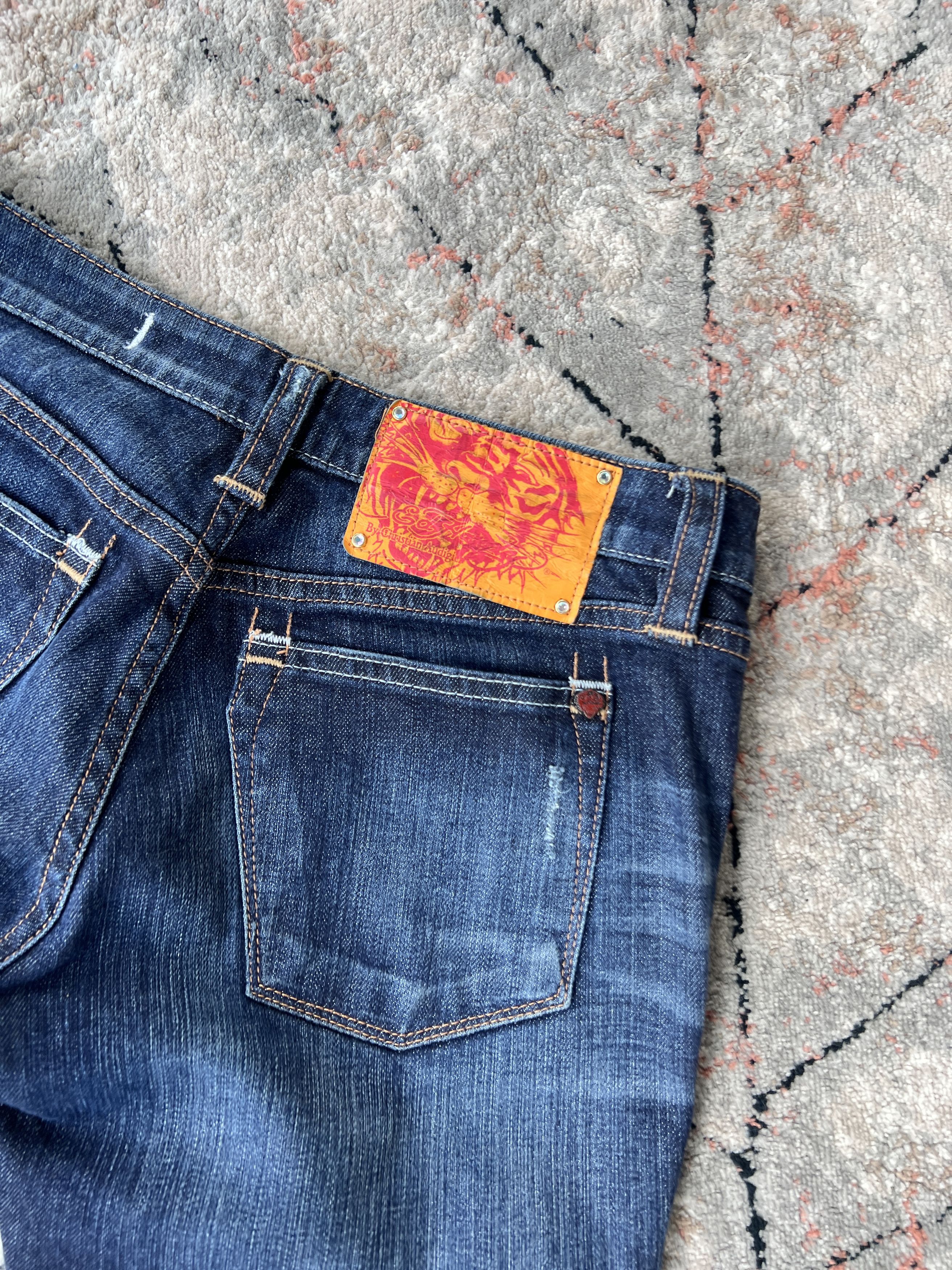 Christian Audigier × Ed Hardy Ed Hardy By Christian Audigier White Label Jeans Size 28" / US 6 / IT 42 - 3 Thumbnail