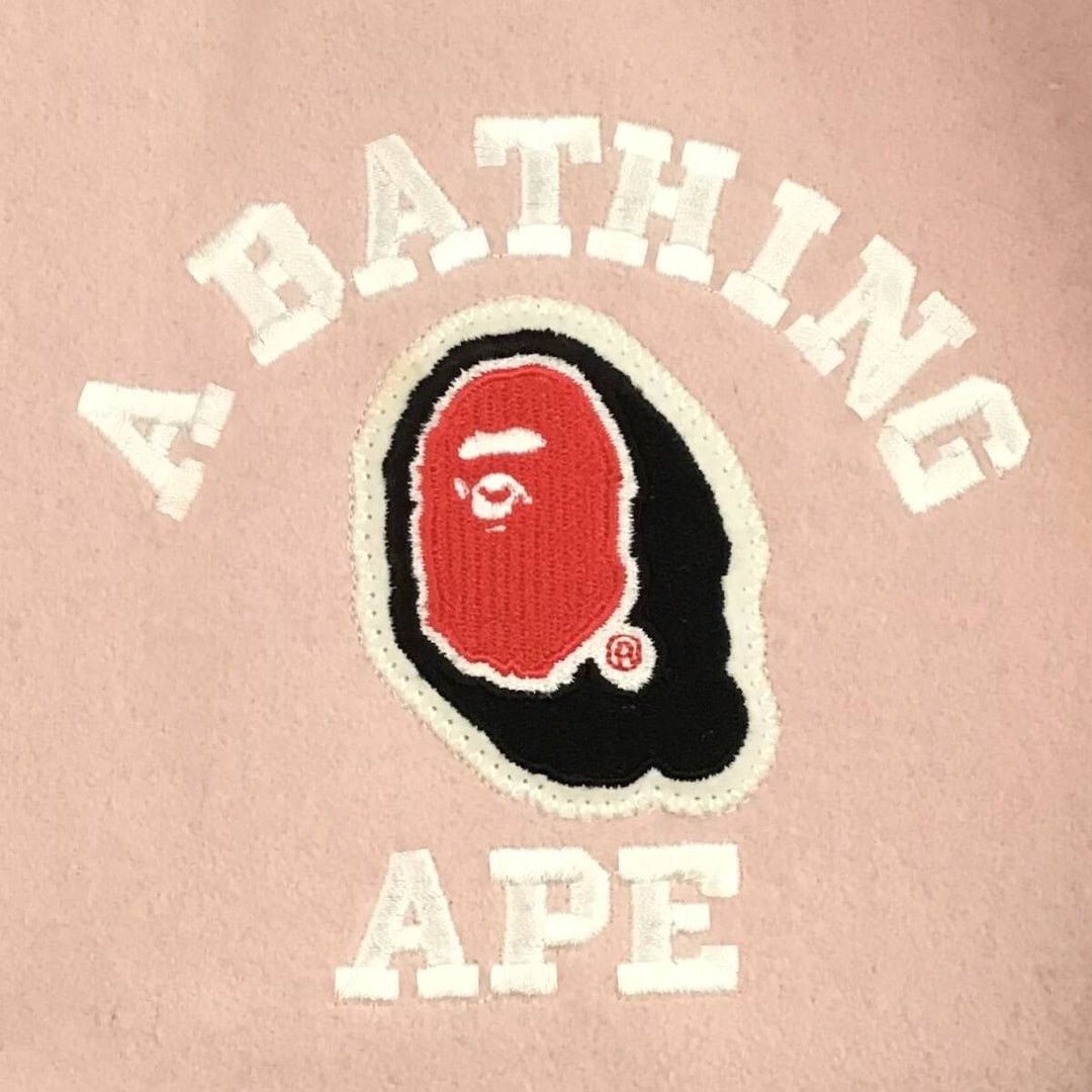 Bape × Nigo 🔥NFS exclusive🔥 Leather sleeve BAPE LOGO varsity jacket NIGO Size M / US 6-8 / IT 42-44 - 4 Thumbnail