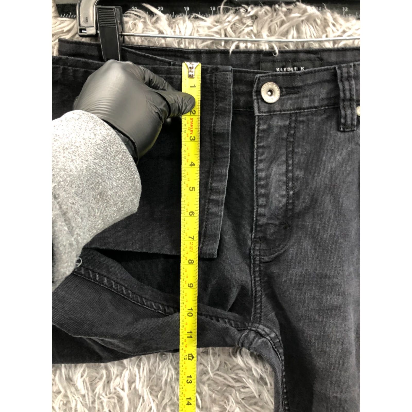 Vintage kayden k Jeans Size 34x32 Mens Mid Rise Dark Wash Black Straight 5-Pocket Denim Size US 34 / EU 50 - 4 Thumbnail