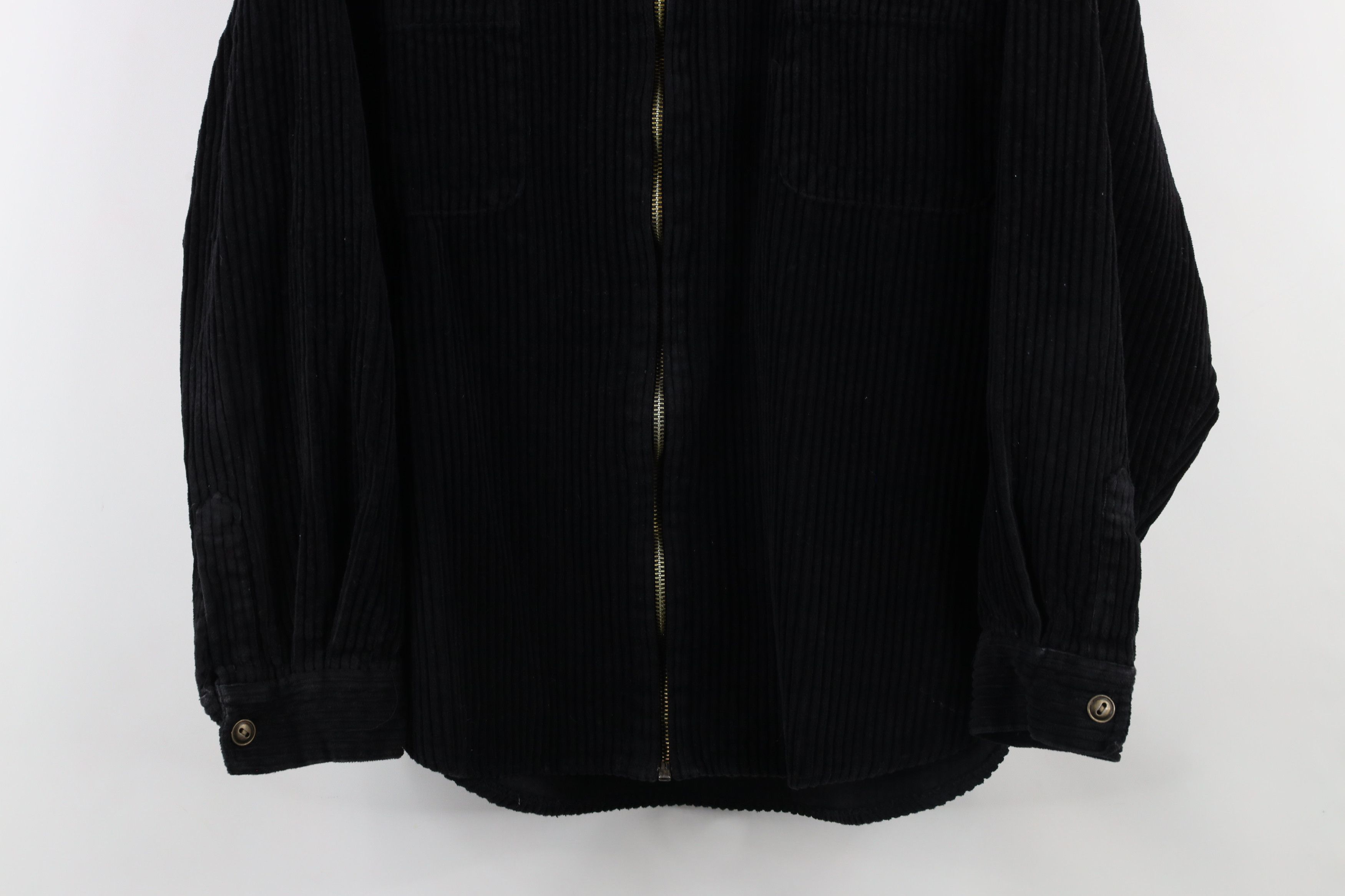 Vintage Vintage 90s Streetwear Flannel Lined Corduroy Shirt Jacket Size L / US 10 / IT 46 - 3 Thumbnail