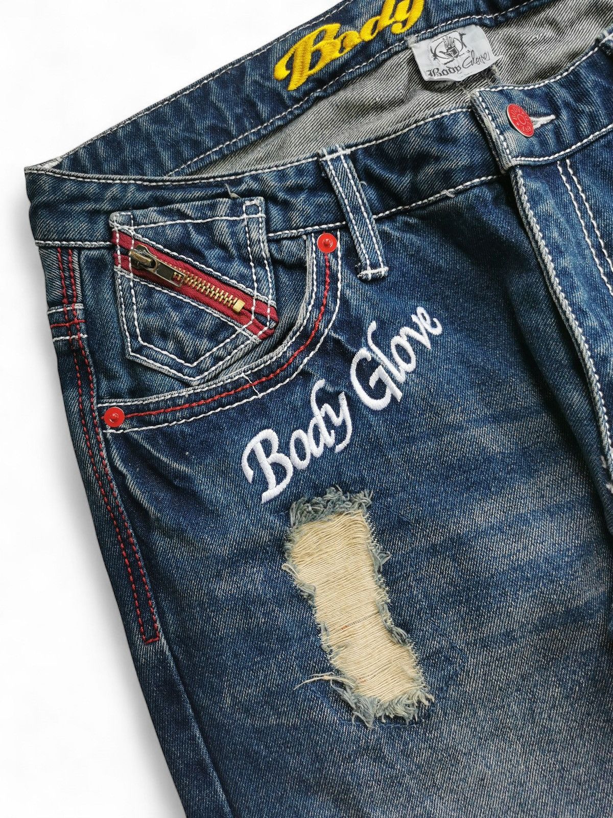 Body Glove 90s Body Glove California Surf Groove Denim Pants Size US 33 - 11 Thumbnail