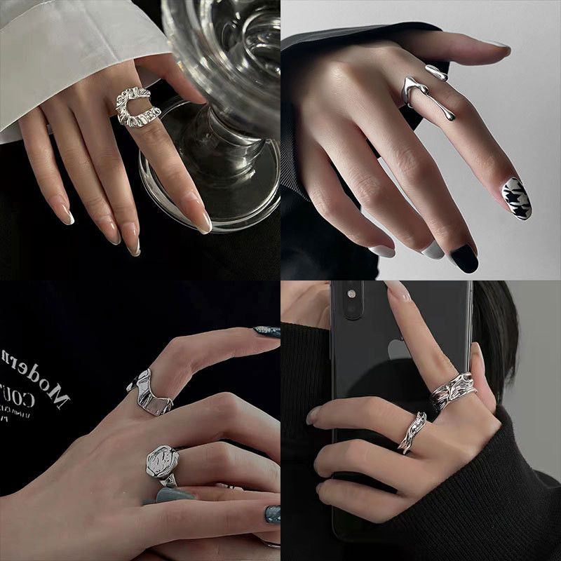 Jewelry Crazy Jewelry Rings Open Size Chrome Ring (Size 7-13) Size ONE SIZE - 3 Thumbnail