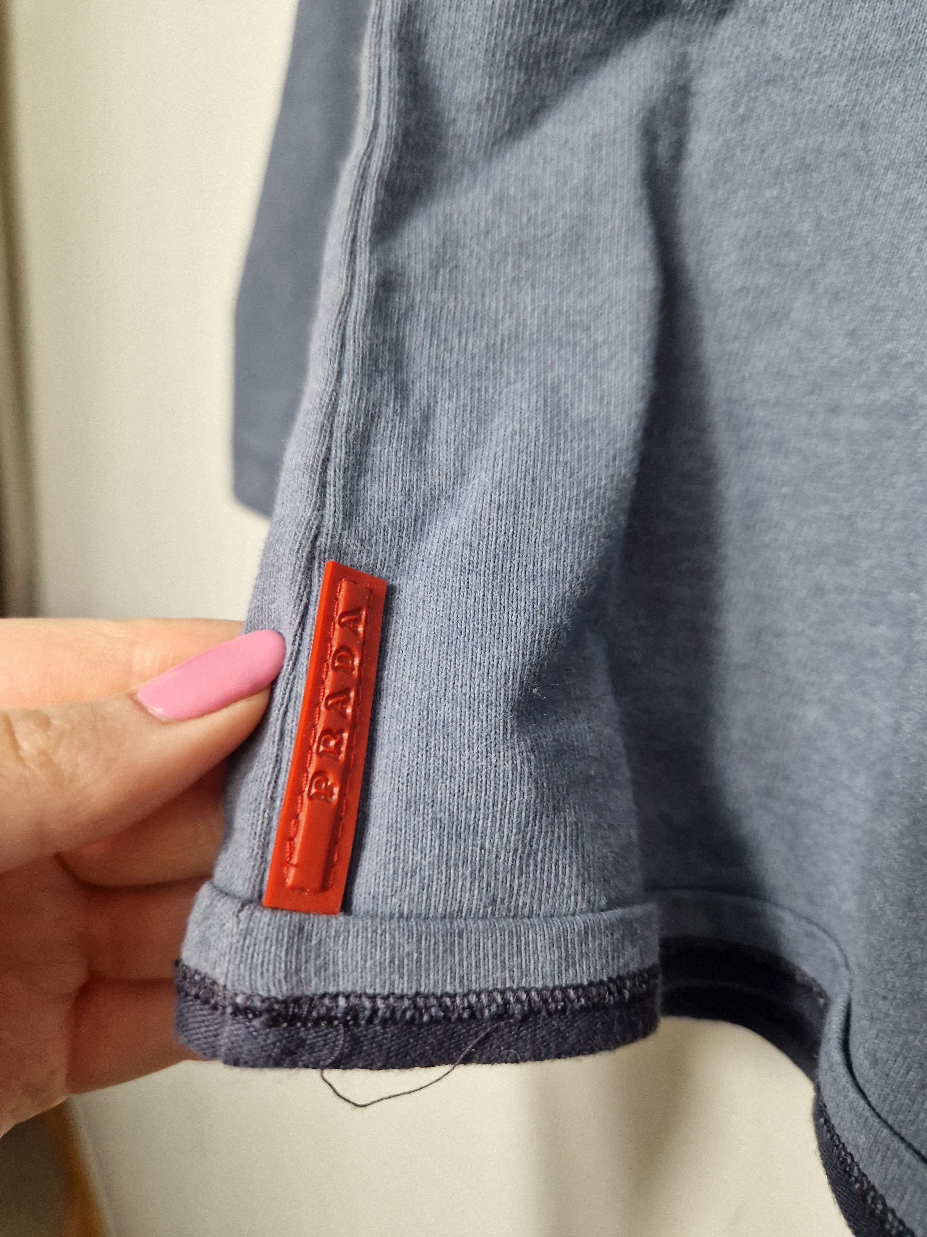 Prada Prada red tab longsleeve grey top Size XS / US 0-2 / IT 36-38 - 7 Thumbnail