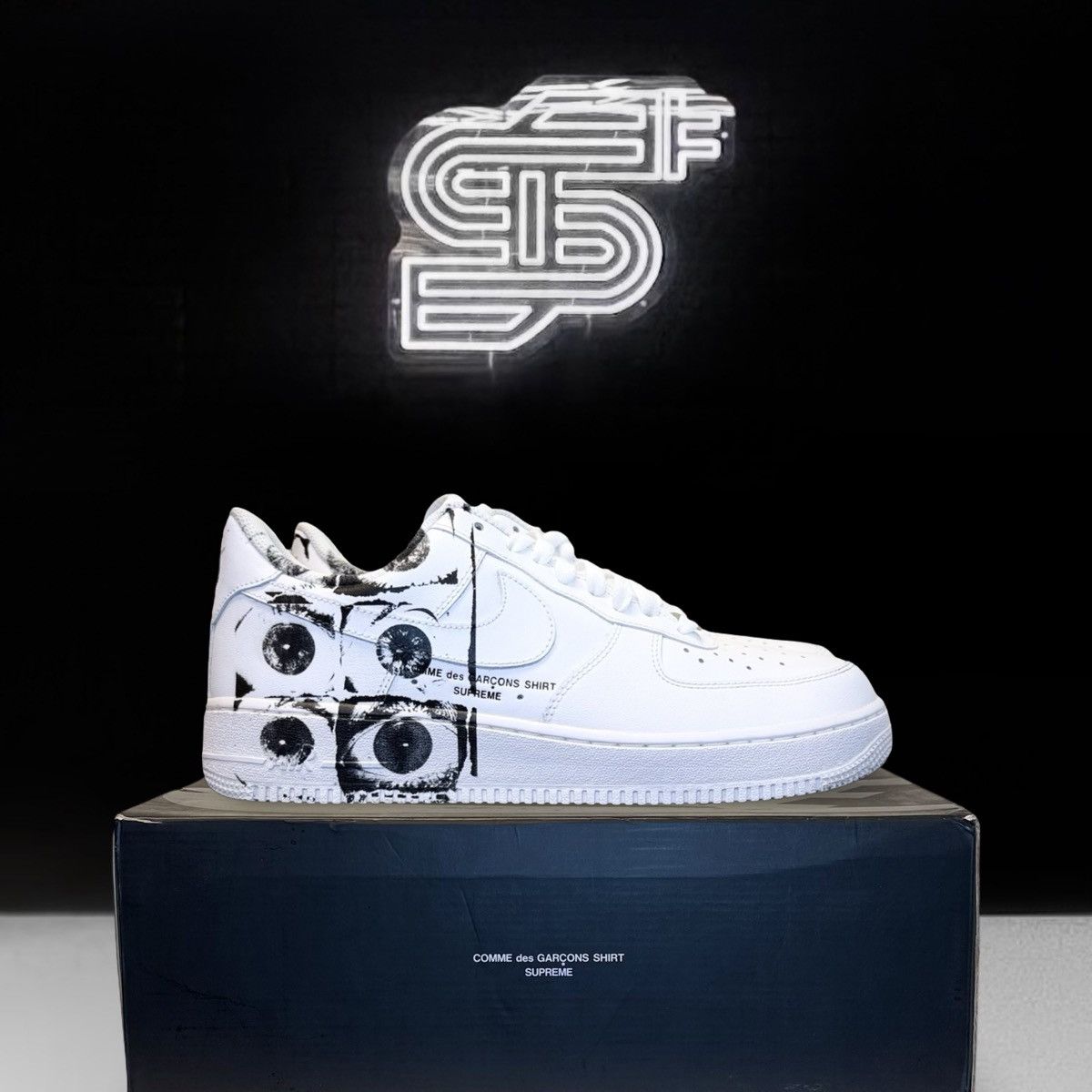Comme des Garcons SHIRT × Nike × Supreme Nike x Supreme x CDG AF1 Size US 9 / EU 42 - 1 Thumbnail