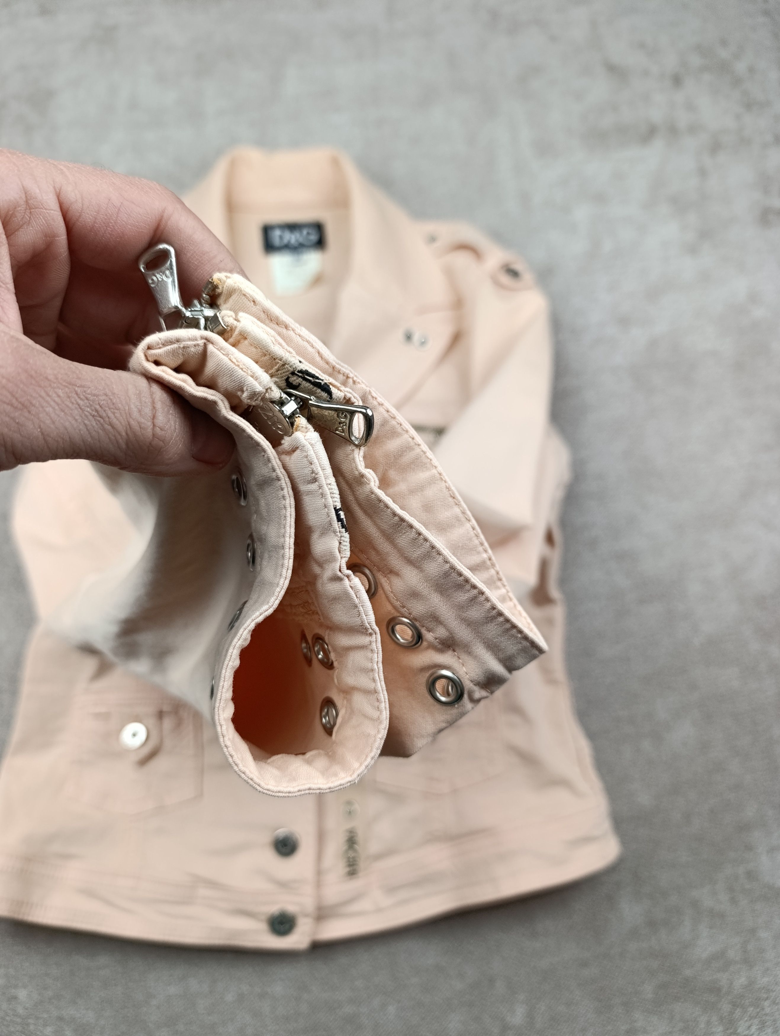 Dolce & Gabbana Vintage D&G Dolce & Gabbana Y2K Moto Biker Jacket Womens Size M / US 6-8 / IT 42-44 - 9 Thumbnail