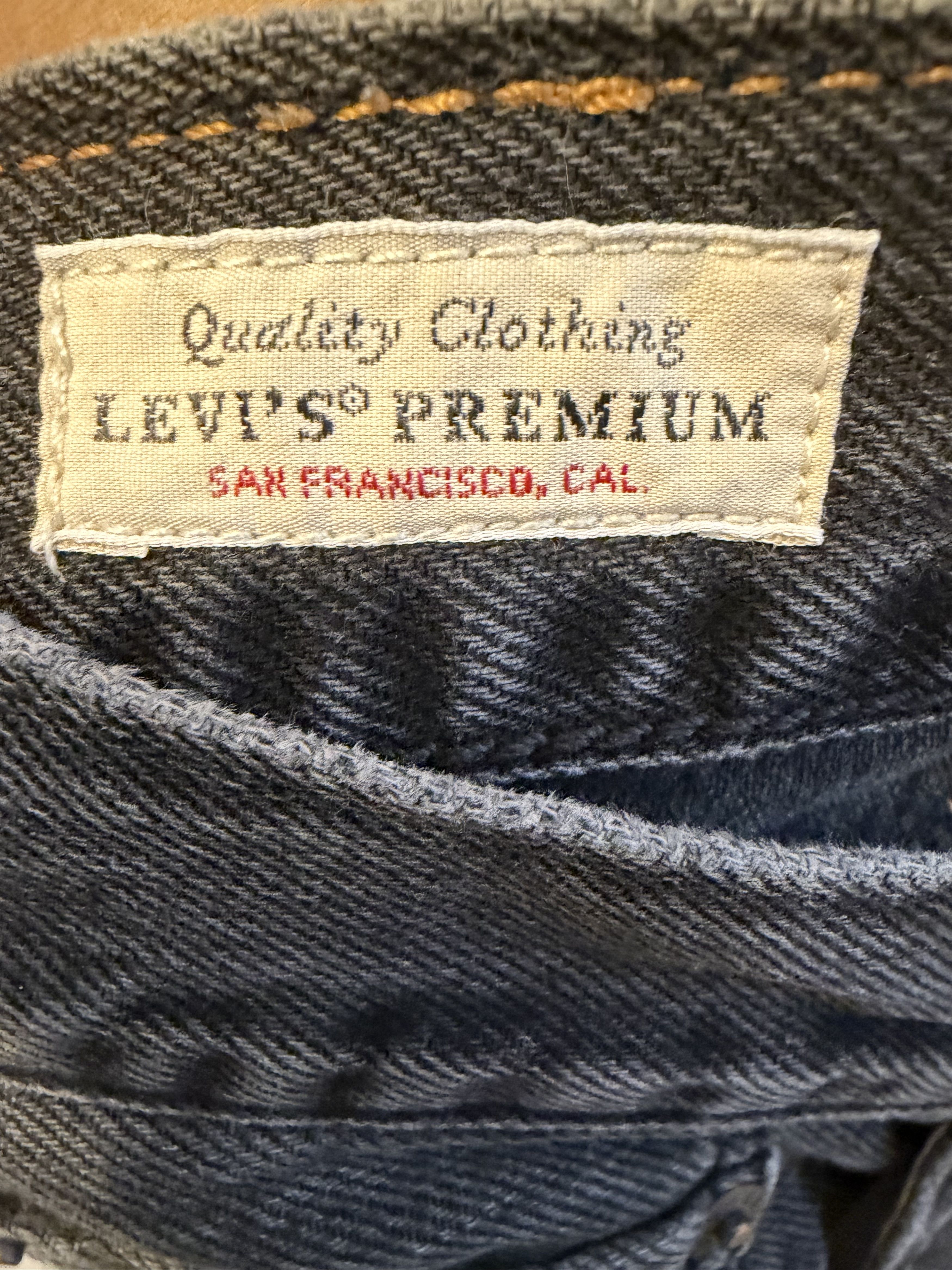 Levi's Levi’s Premium Black Jeans | Vintage Wash | Baggy Fit Size US 33 - 4 Thumbnail