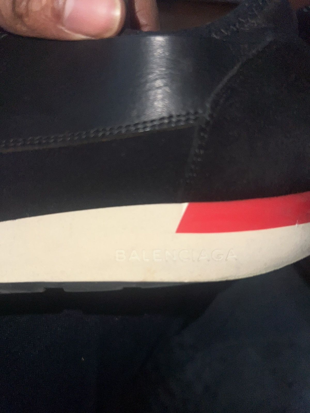 Balenciaga Balenciaga Race Runner Black Leather & Mesh Sneakers Size 8 Size US 8 / EU 41 - 17 Thumbnail