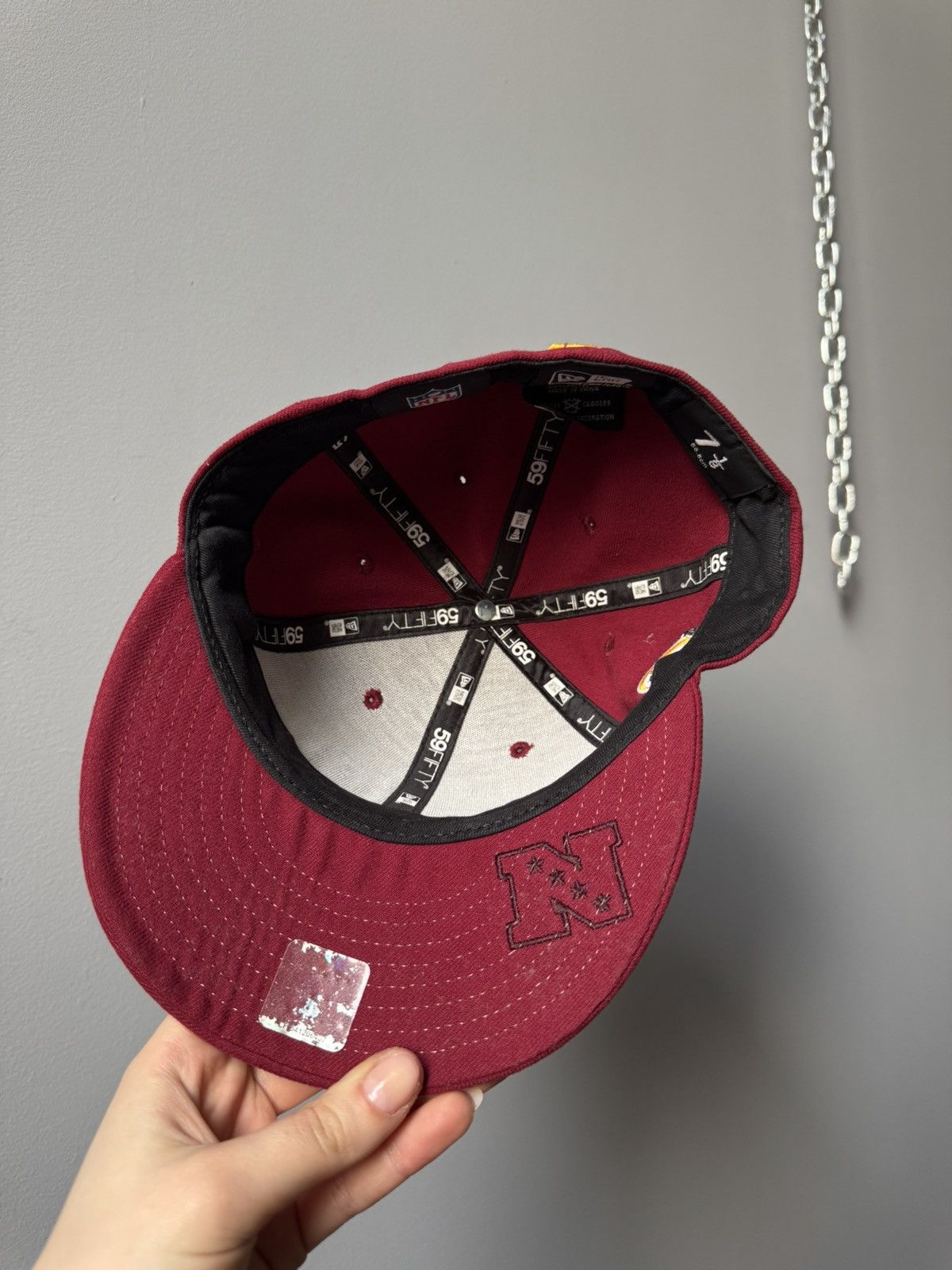 New Era NFL Washington Skins hat football fitted 7 Embroidered Size ONE SIZE - 9 Thumbnail