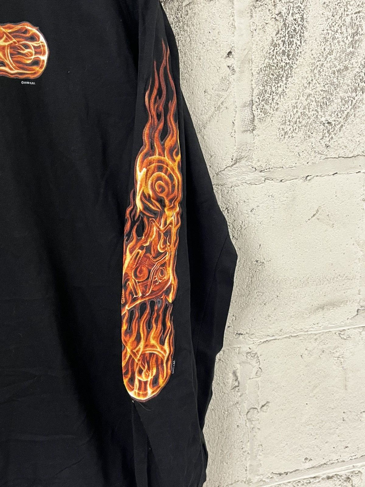 Harley Davidson Y2k harley davidson style flame longsleeve skater grunge Size US L / EU 52-54 / 3 - 4 Thumbnail