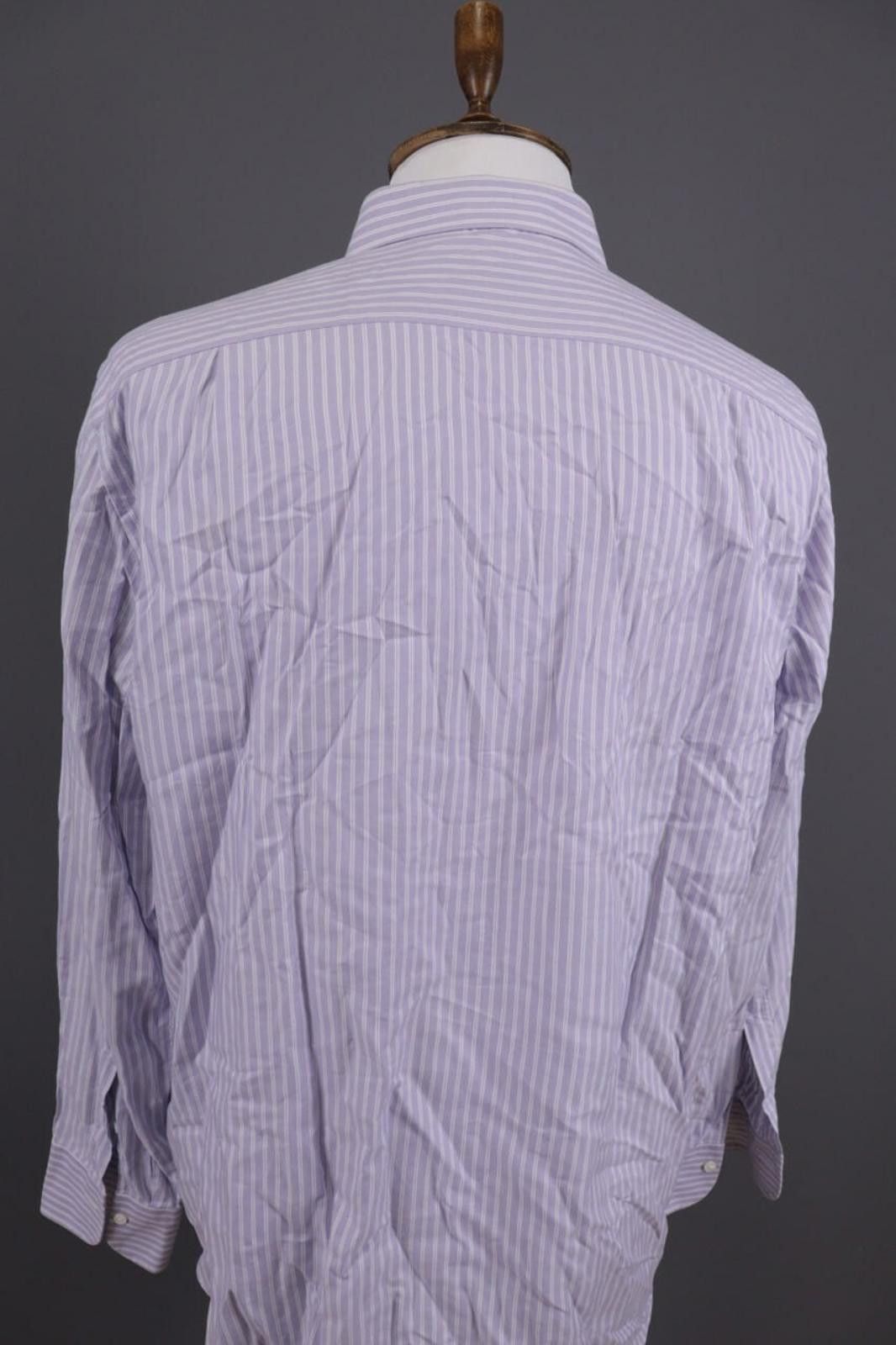 Ermenegildo Zegna Ermenegildo Zegna Rgular Fit Purple Shirt Size 43 / 17 Size US M / EU 48-50 / 2 - 12 Thumbnail