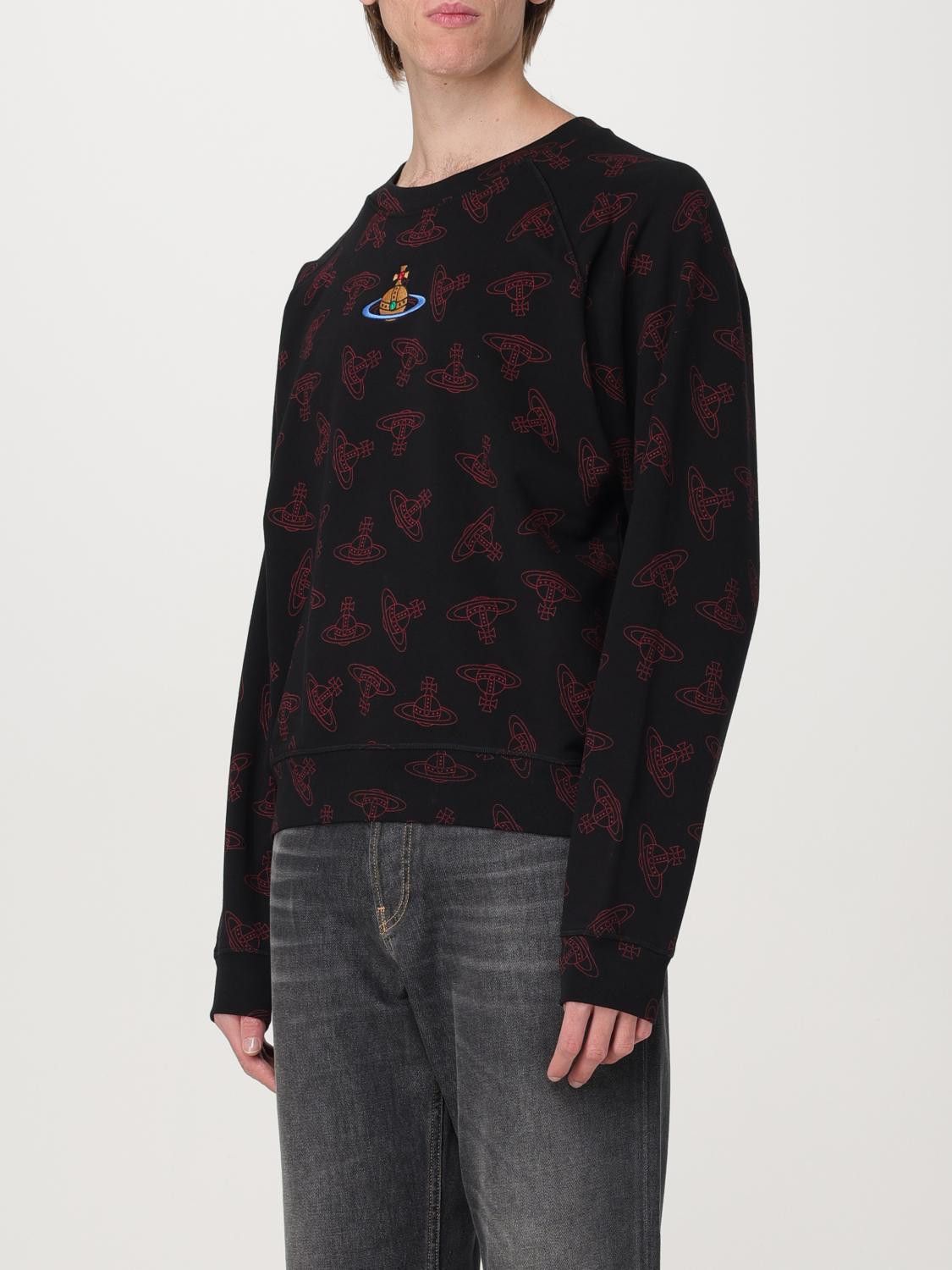 Vivienne Westwood o1srvl11e0326 Orb-Print Sweatshirt in Black/Red Size US M / EU 48-50 / 2 - 3 Thumbnail