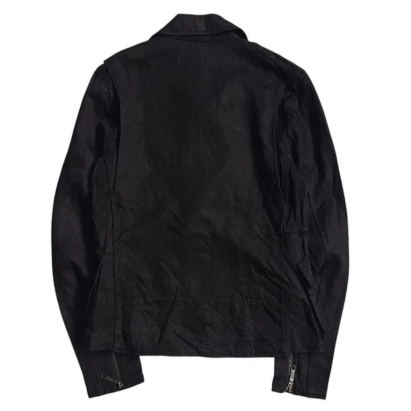 Isamu Katayama Backlash Beams Japan Linen Double Collar Bikers Vkei Jacket Size US S / EU 44-46 / 1 - 5 Thumbnail