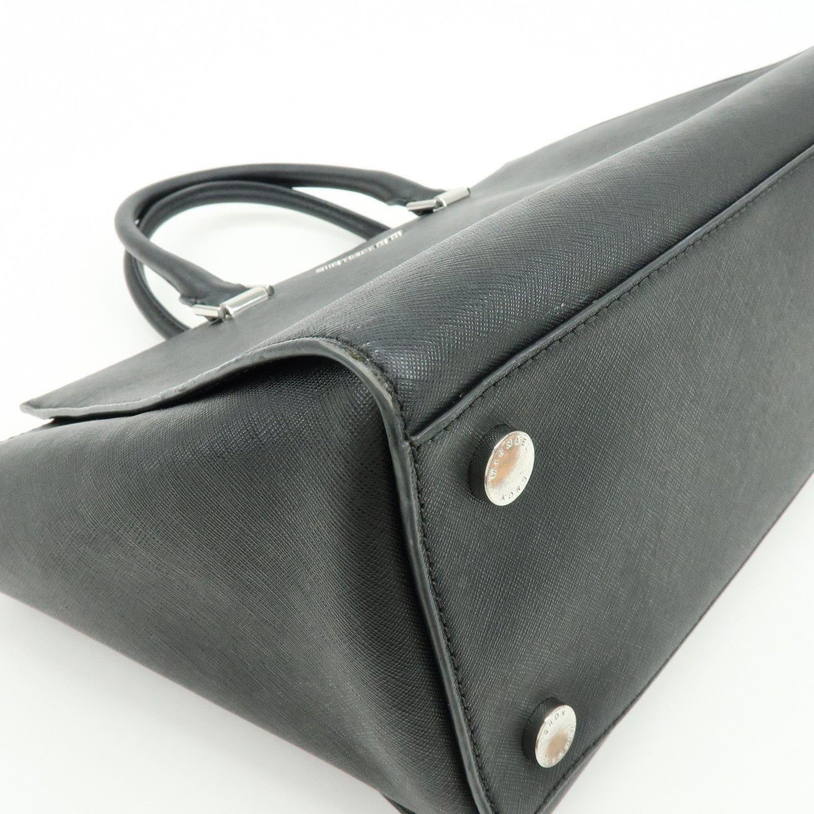 Michael Kors Michael Kors Saffiano Leather Handbag Black Size ONE SIZE - 10 Thumbnail