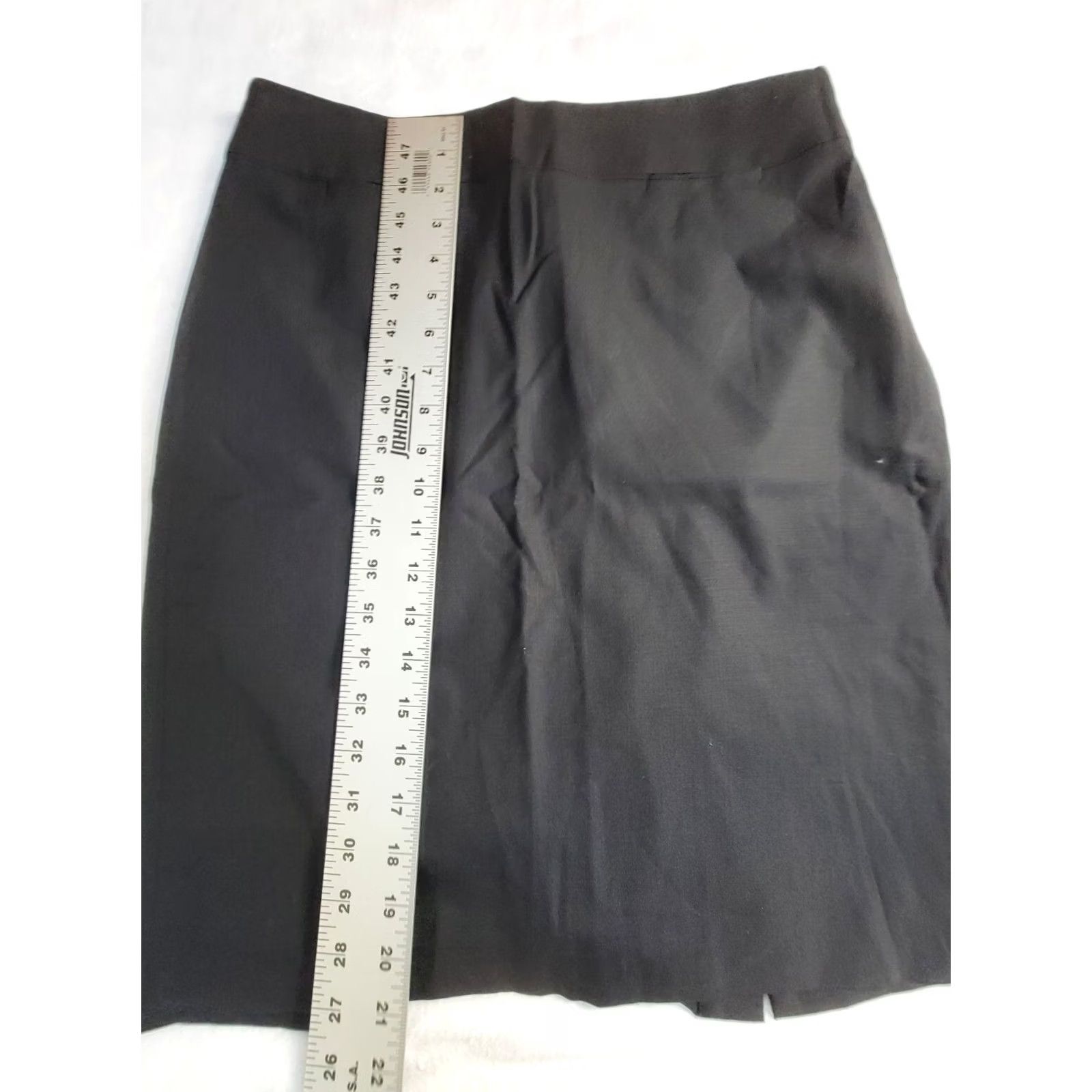 Banana Republic Banana Republic Petite Women Black Wool Blend Pencil Skirt Size 8P Stretch Lined Size 30" / US 8 / IT 44 - 8 Thumbnail