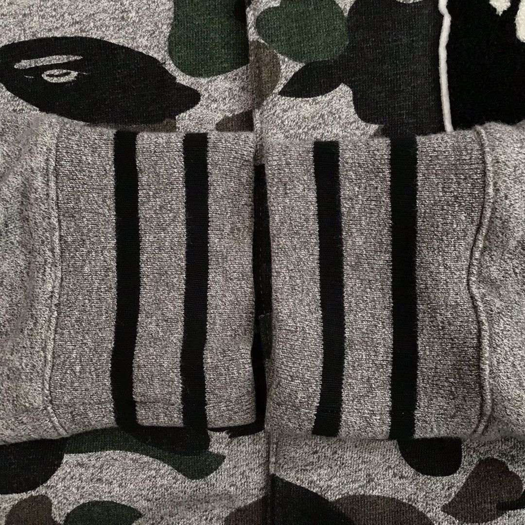 Bape 2015 BAPE Heather Gray Sweat varsity jacket A Bathing Ape Size US L / EU 52-54 / 3 - 5 Thumbnail