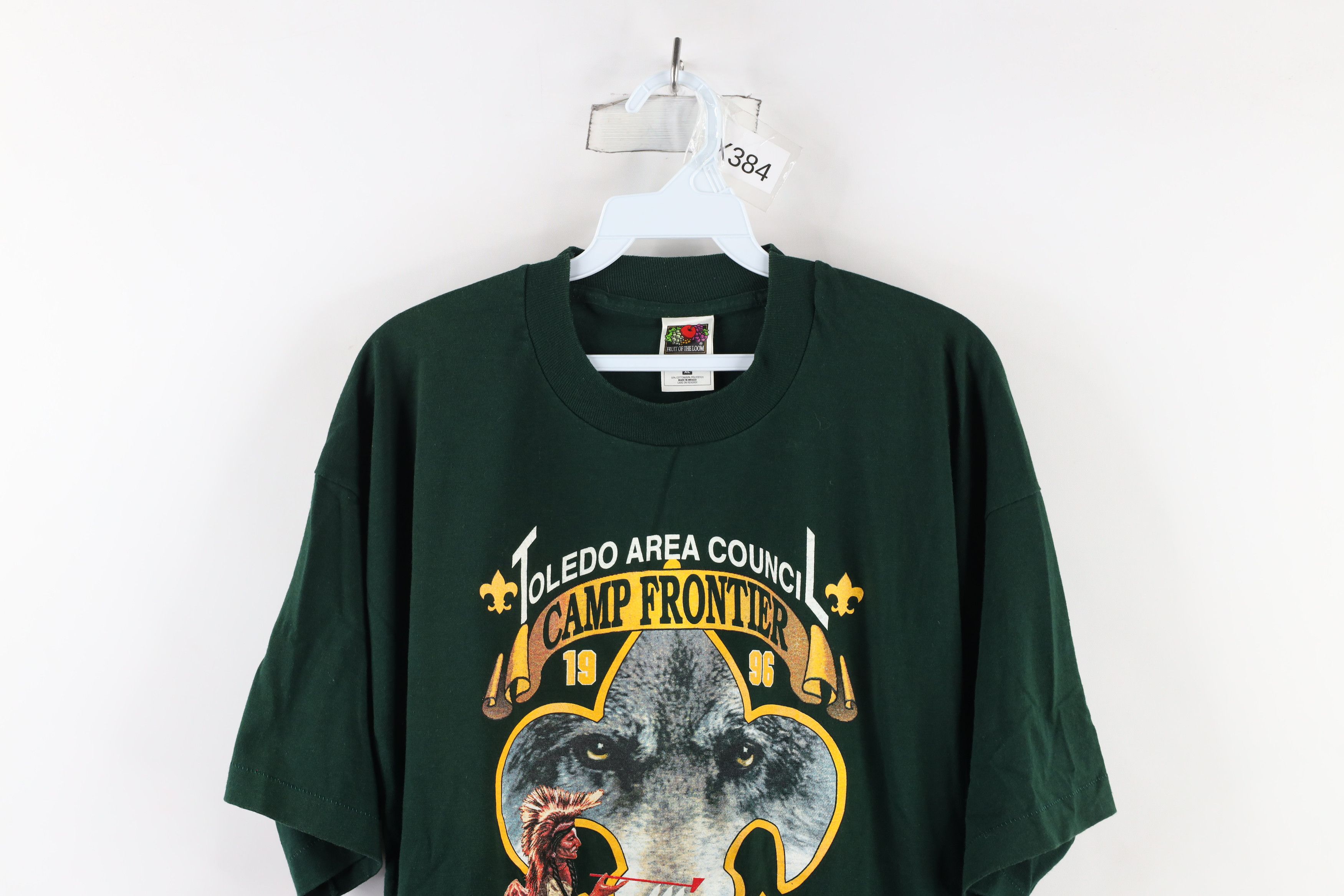 Vintage Vintage 90s Boy Scouts of America Camp Frontier T-Shirt Size US XL / EU 56 / 4 - 2 Thumbnail