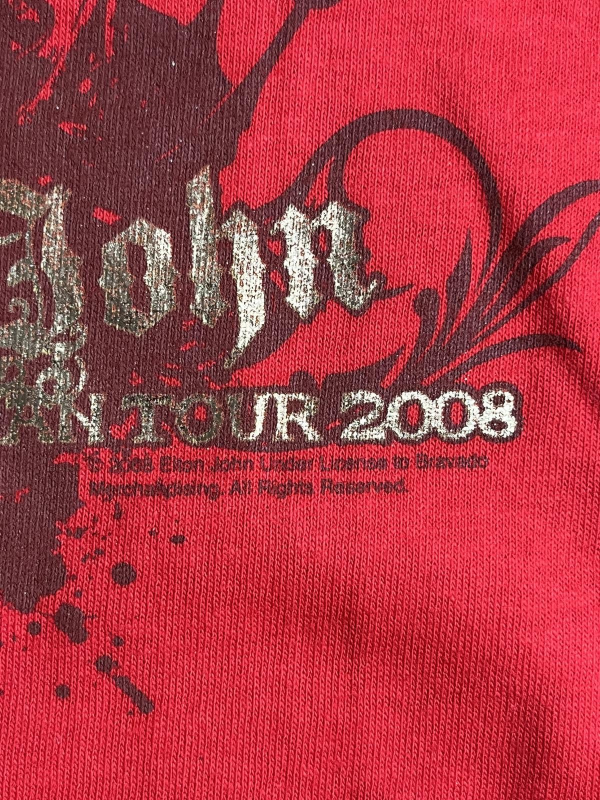 Designer Elton John Tour Tee - Rocket Man Tour 2008 Gold Foil - XL Size US XL / EU 56 / 4 - 6 Thumbnail