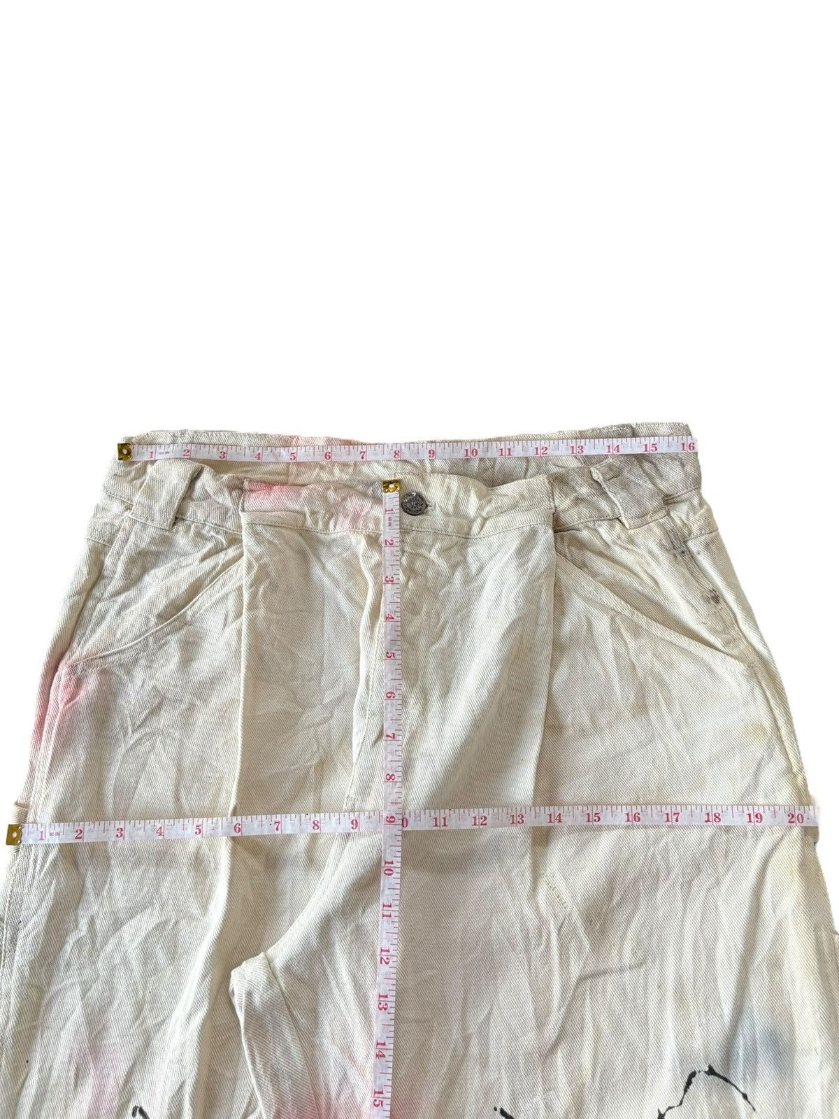 Japanese Brand Vintage Japanese Brand Painted Carpenter Baggy Jeans Size US 32 / EU 48 - 7 Thumbnail