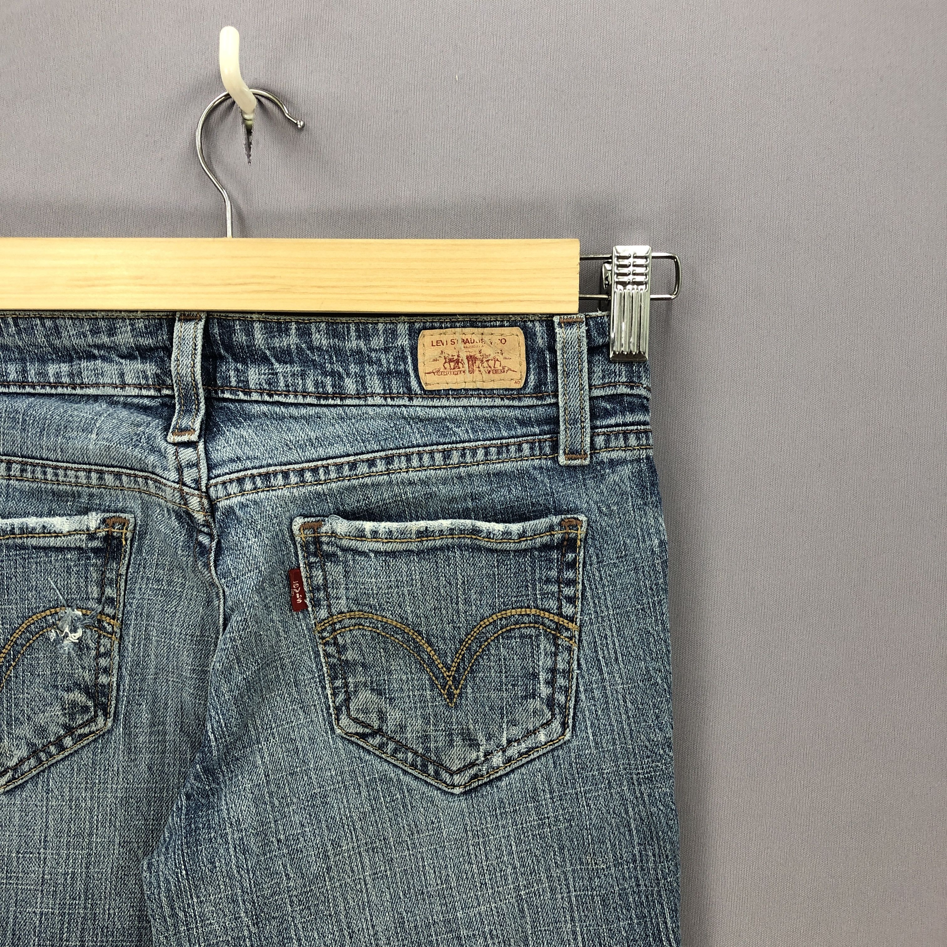 If Six Was Nine × Levi's × Vintage 90s Levis Bell Bottom Jeans Flare Wide Leg Boot Cut Denim Size 27" / US 4 / IT 40 - 7 Thumbnail