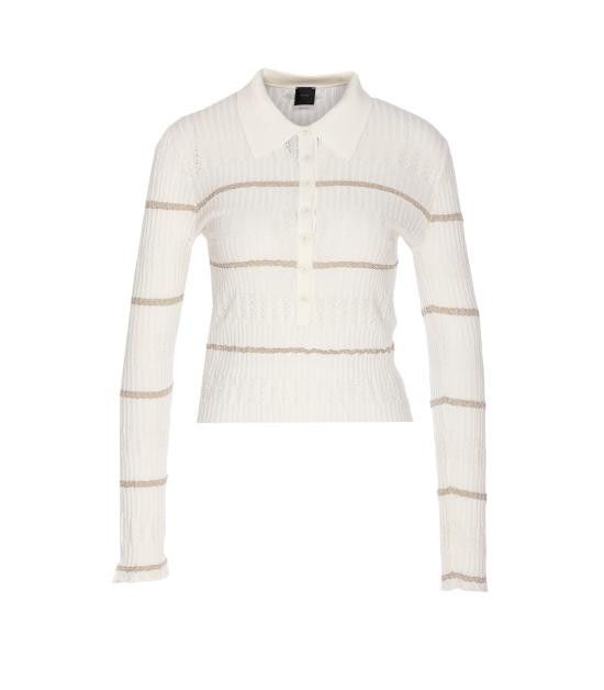 Pinko PINKO Women Polo Shirts 104737 A2FCZ05 White Size L / US 10 / IT 46 - 1 Thumbnail