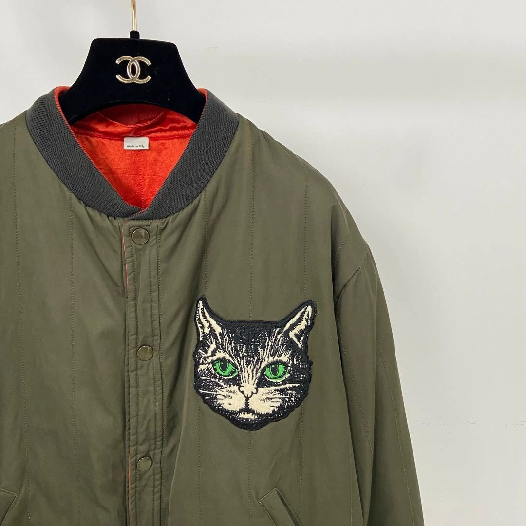 Gucci Gucci kitten embroidery double-faced jacket size 46 Size US S / EU 44-46 / 1 - 3 Thumbnail