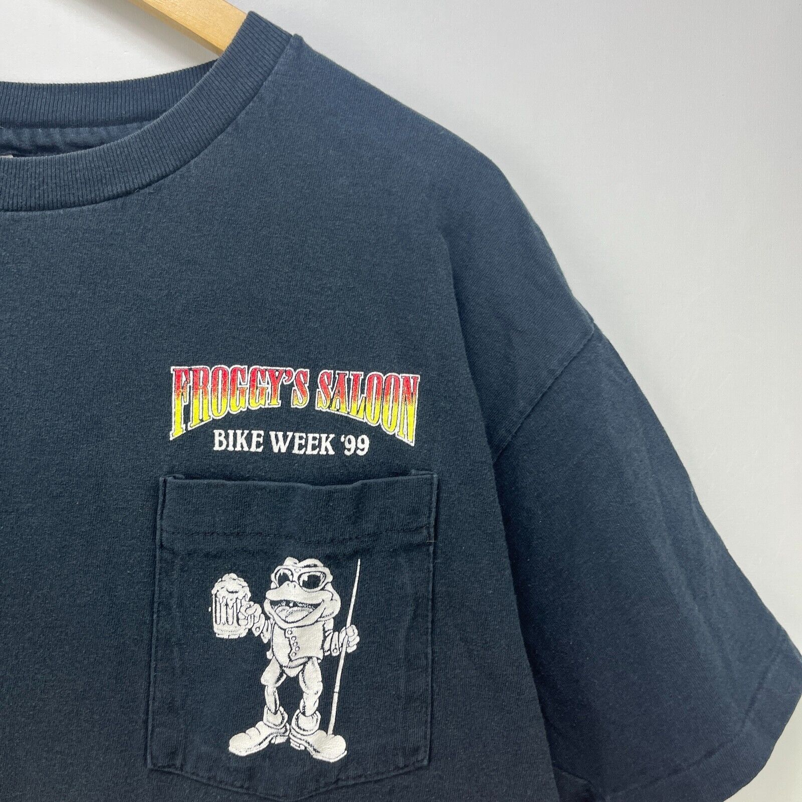 Vintage Vintage 90s Motorcycle Flames Froggies Bike Week Daytona XL Size US XL / EU 56 / 4 - 7 Thumbnail